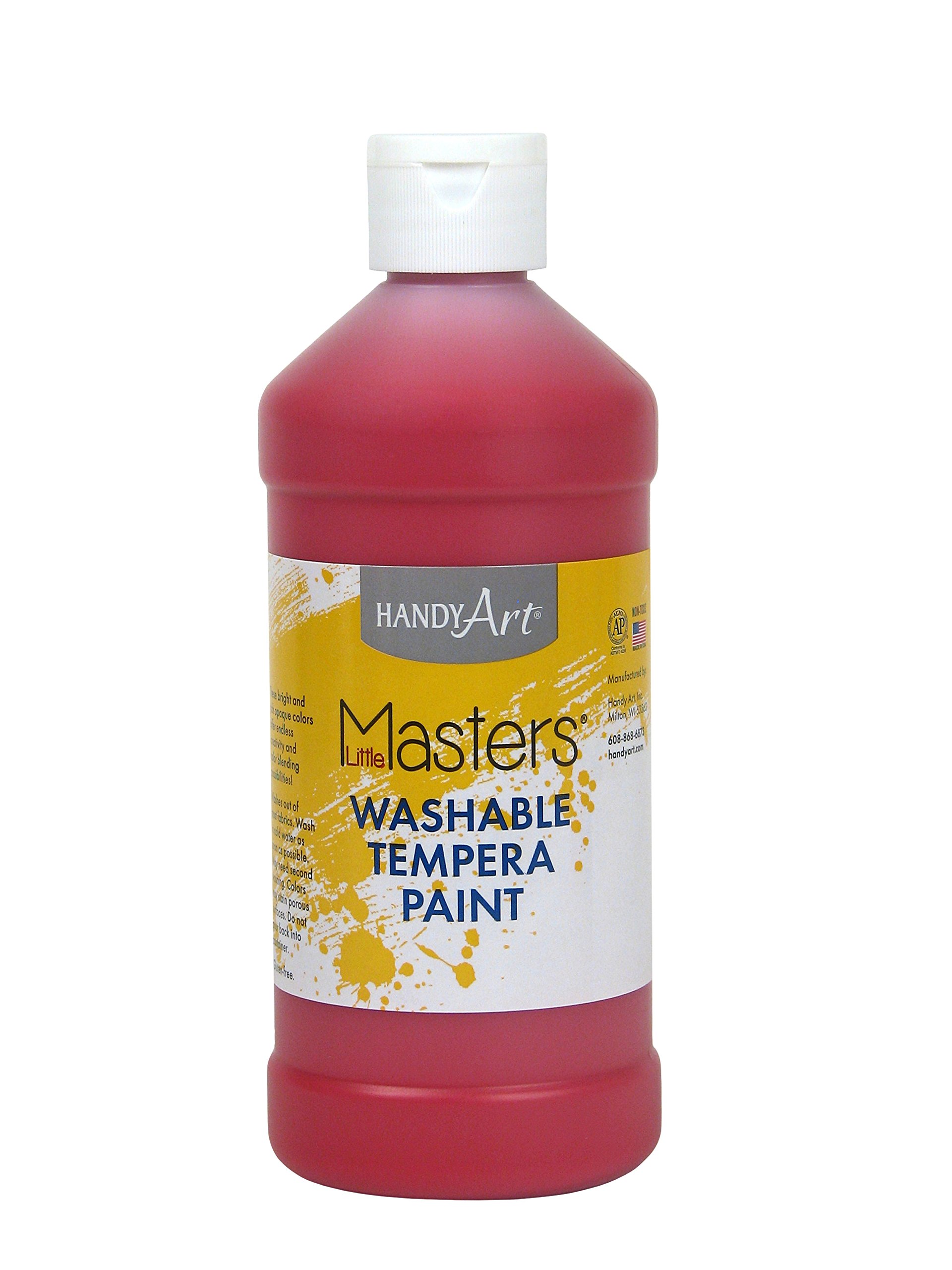 Handy Art Little Masters Washable Paint 16 ounce, Red