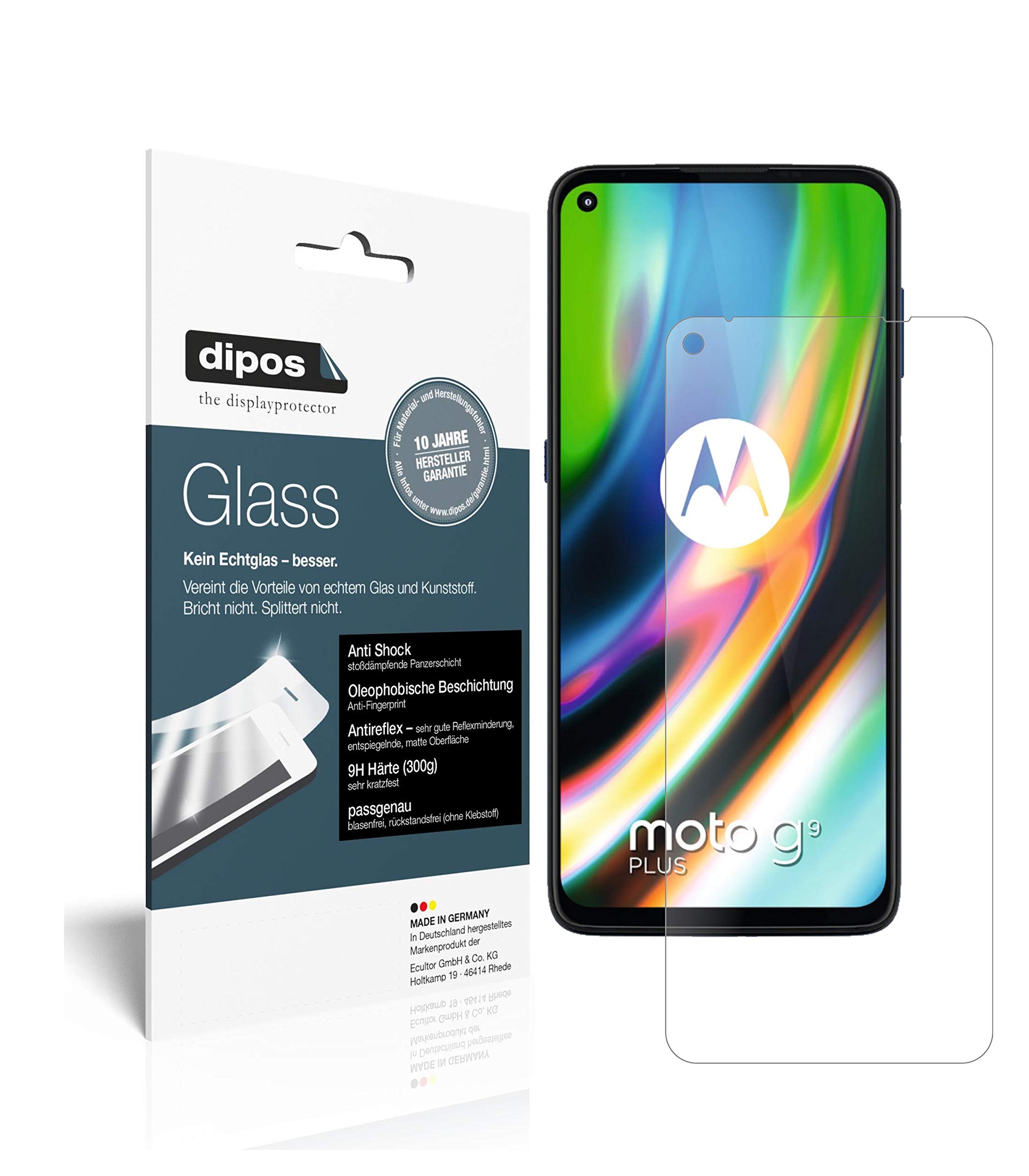 dipos I 2X Pellicola Protettiva Opaco Compatibile con Motorola Moto G9
