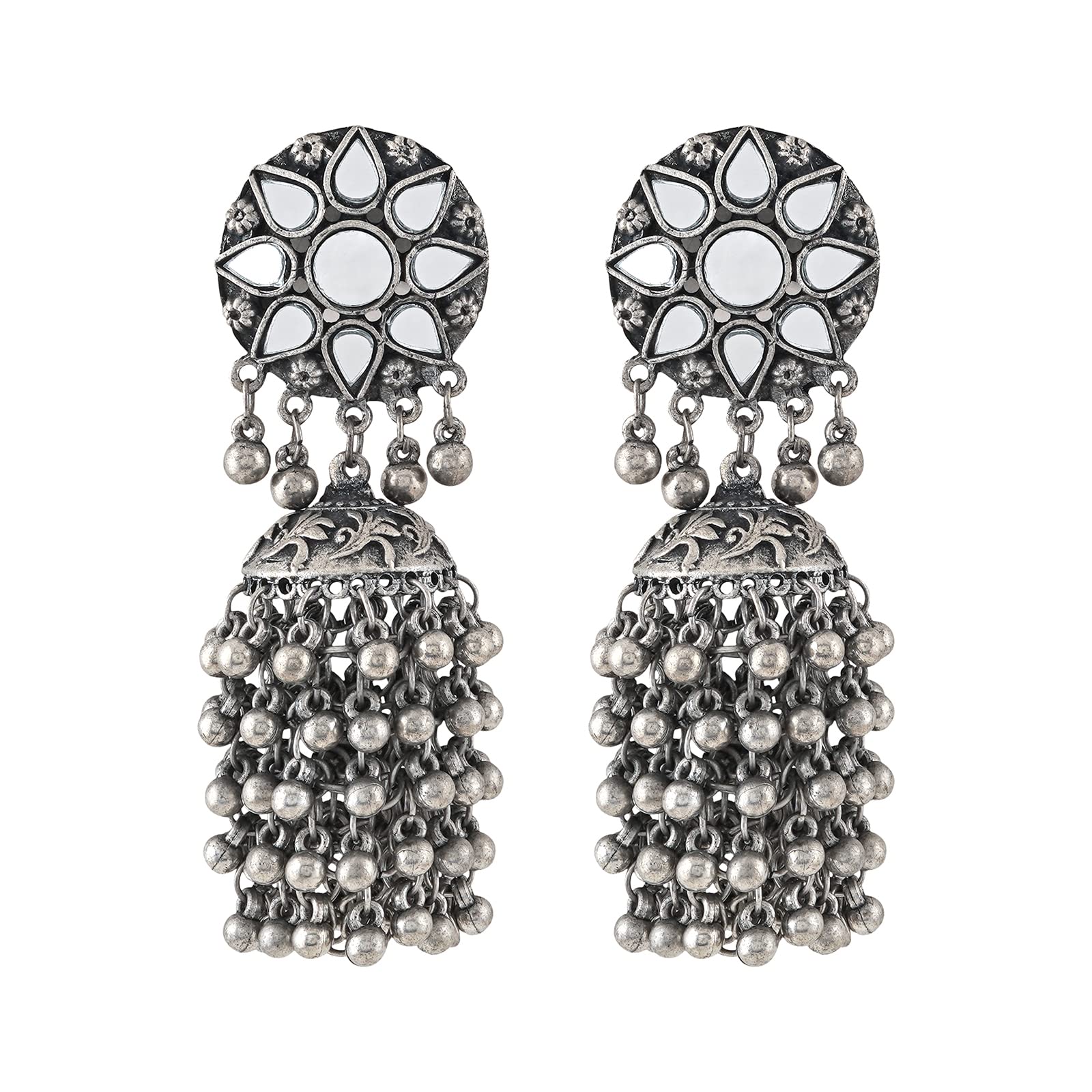 See full amazon price history chart for Teejh Ekiya Silver Oxidised Ghungroo Earring Teejh Ekiya Silver Oxidised Ghungroo Earring (B0C627R98H) Amazon Price History, Amazon Price Tracker