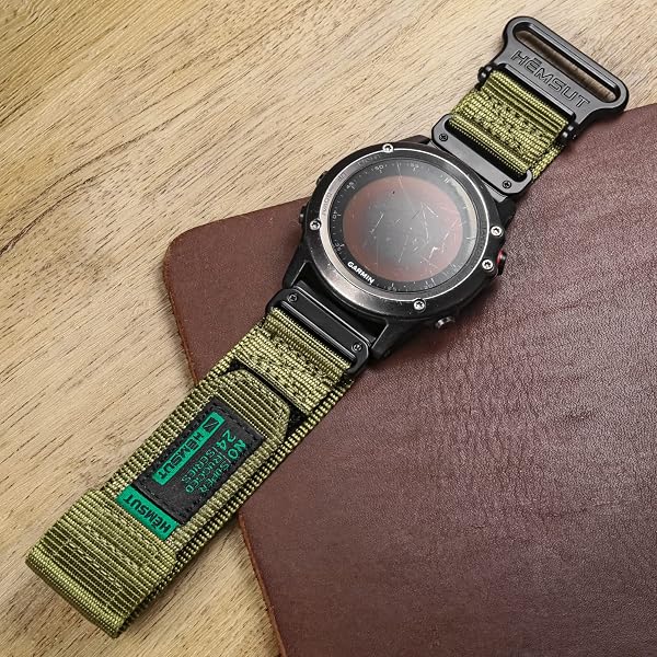Compatible con Garmin Nylon Reloj Correa deportiva para fēnix/Forerunner/Approach/MARQ/quatix/D2 Series Correa de repuesto para hombre - 3