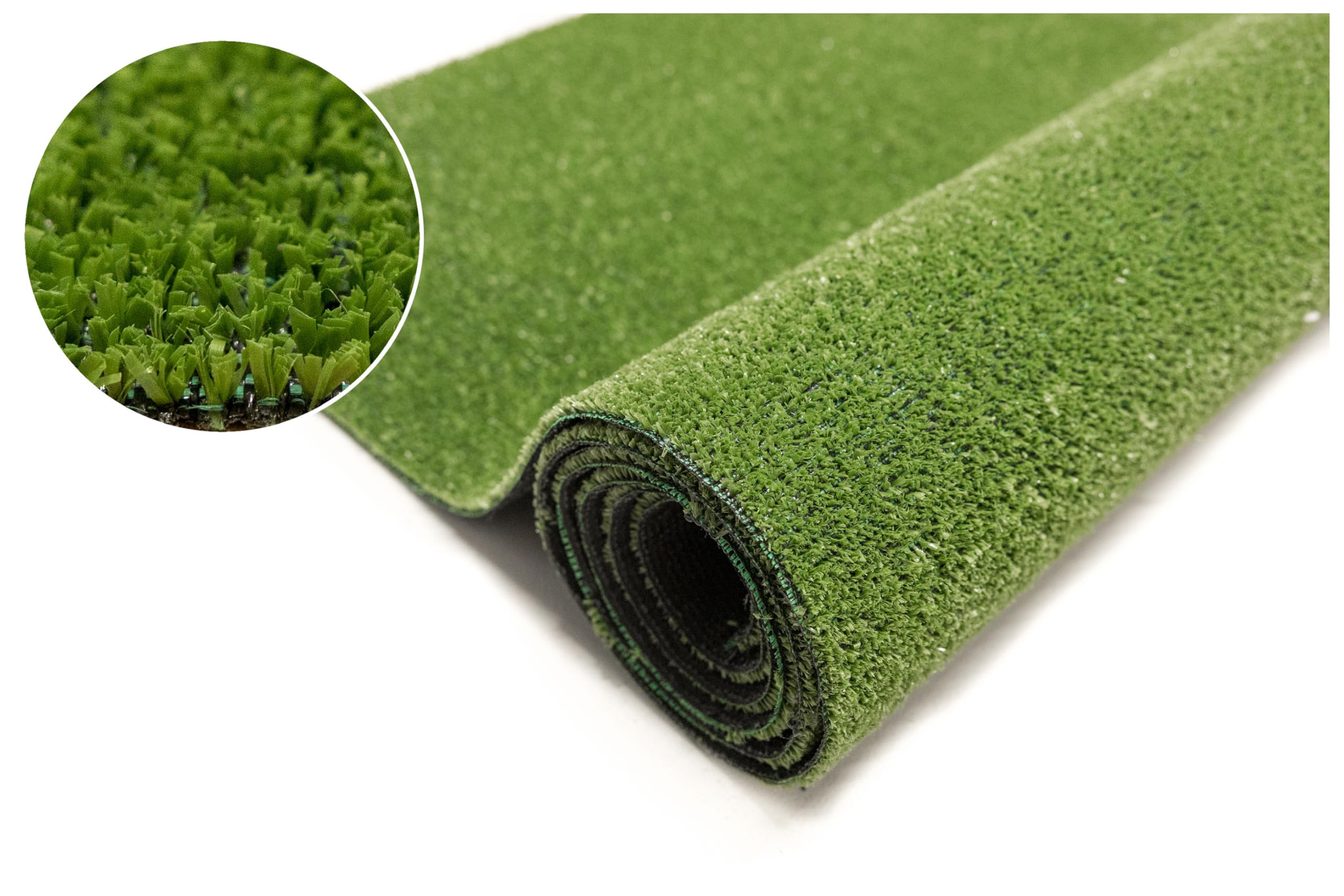 Kunstrasen Ascot New Rasenteppich für Garten Balkone Terrassen Wintergärten 300x300 cm - Höhe: 5 mm Wasserdurchlässig Grün Artificial Grass, Outdoor Kunstrasen Rollrasen mit Meterware
