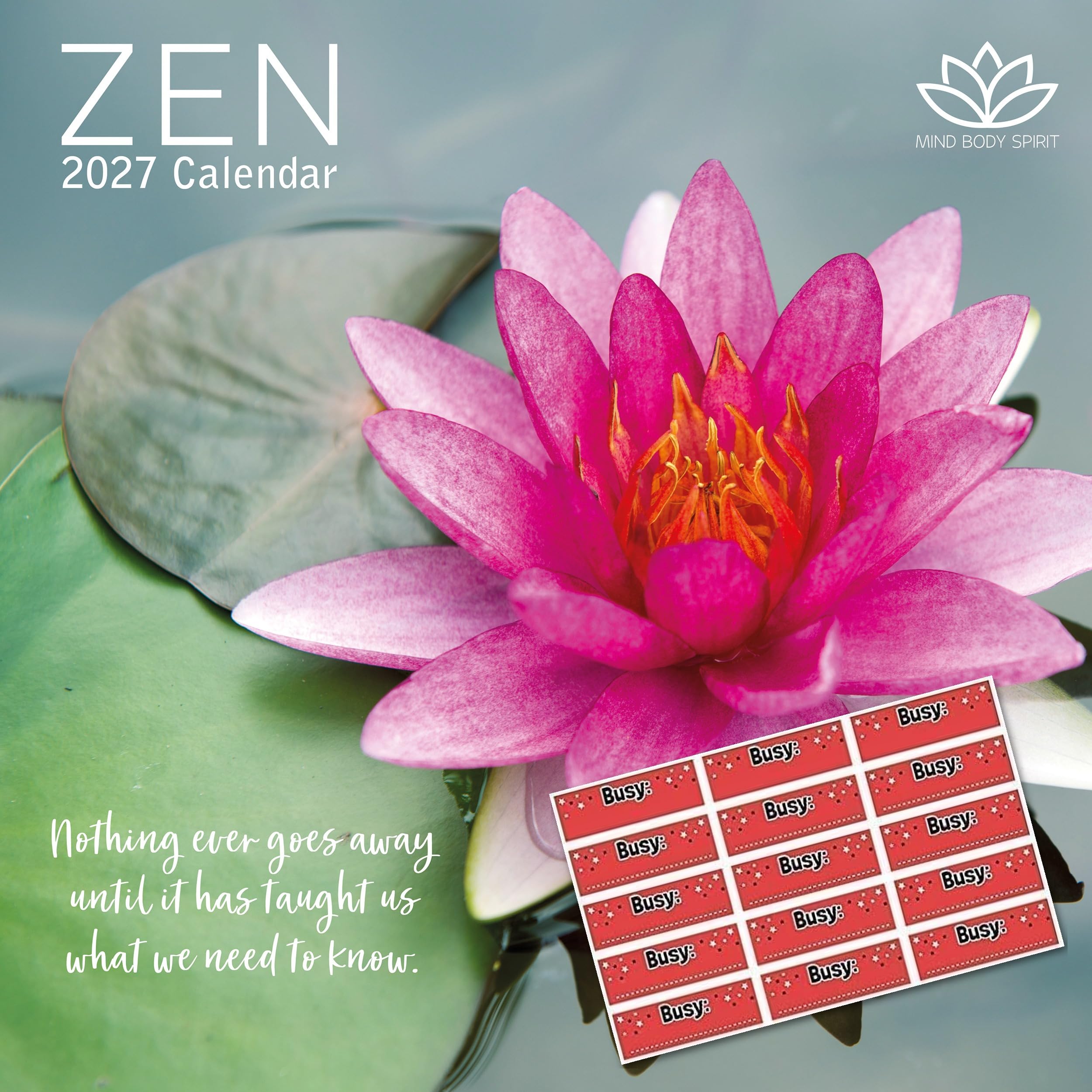 TGSC | Zen 2027 Calendar with Planner Stickers | Home & Office Organiser