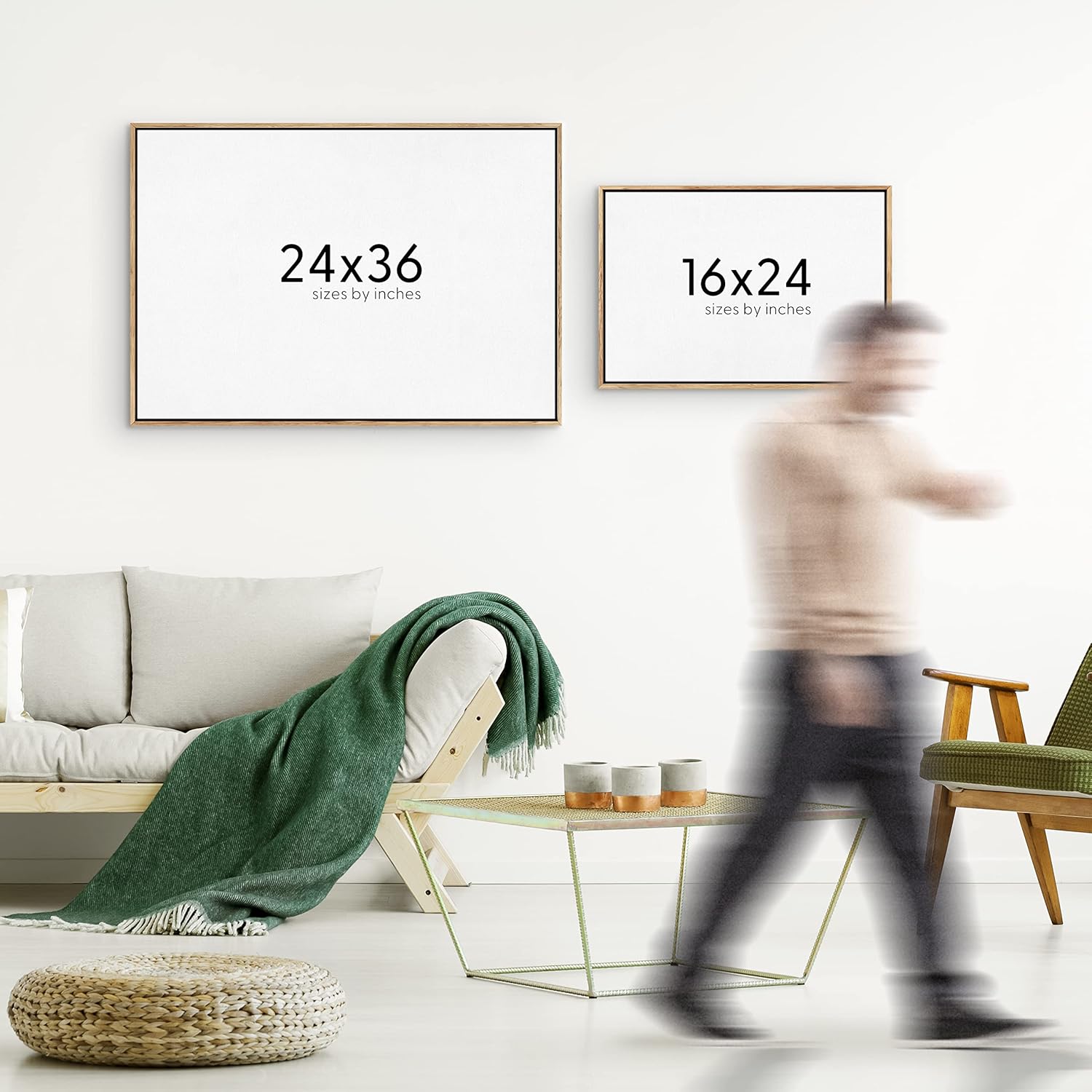 SIGNWIN フレーム付きキャンバスウォールアート 冬の雪山を覆う雲景