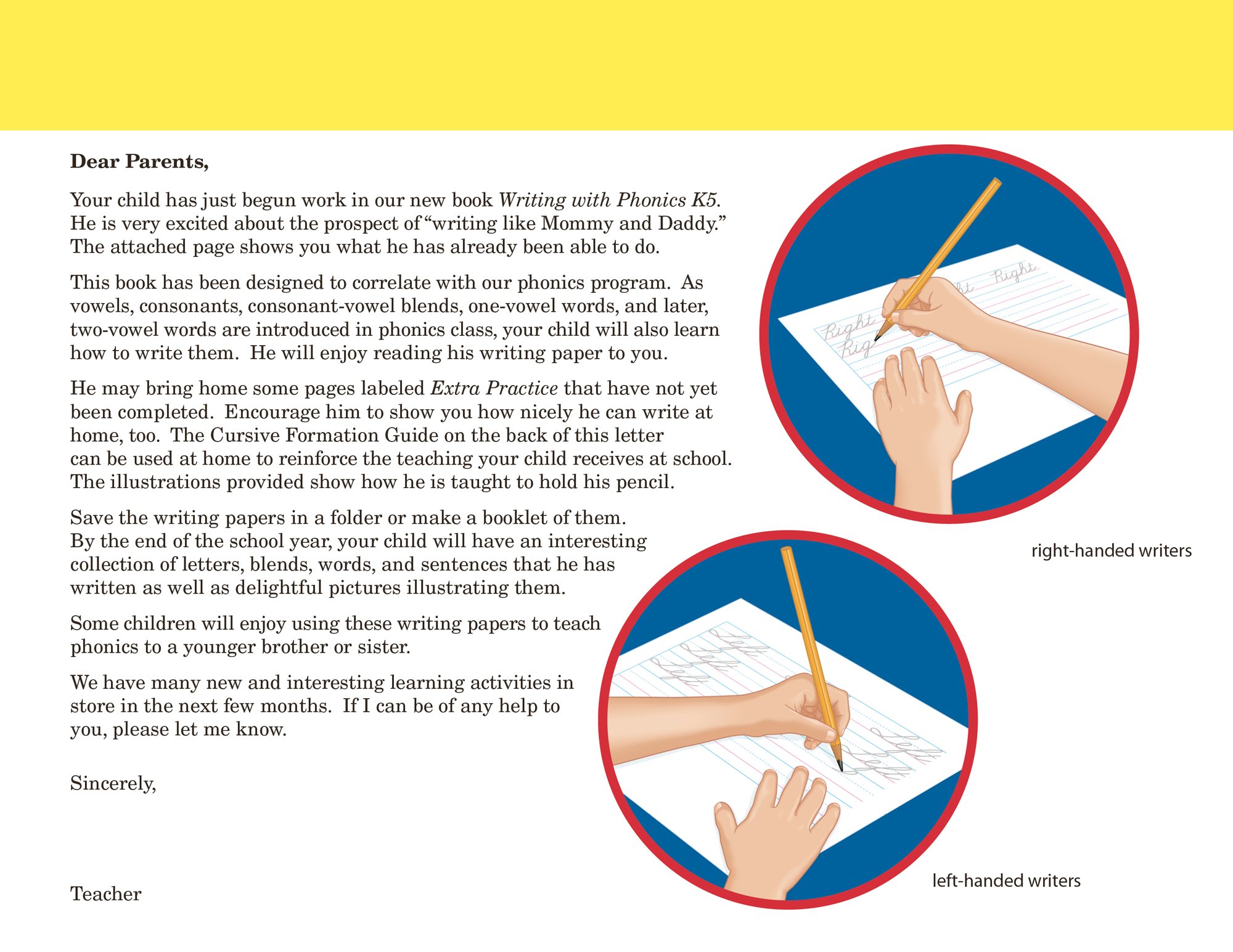 Writing With Phonics K5 Cursive - Abeka 5 Year Old Kindergarten Cursive Phonics Penmanship Student Work Book - Image 2