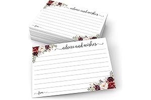 321Done Advice and Wishes Cards for Weddings, Bridal Showers, Graduations, Retirements, and Anniversaries, 50 Count