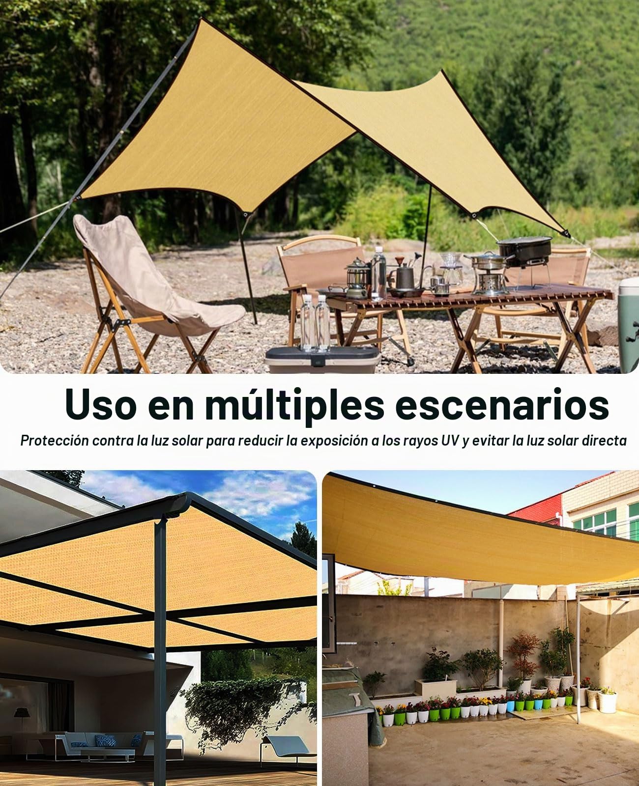 Red de Sombra, Malla Sombra 85% UV Toldo Vela de Sombra, PañO de Sombra Invernaderos Cortavientos para Cubrir con Ojales, para Invernadero/Jardín/Pérgola/Patio Césped