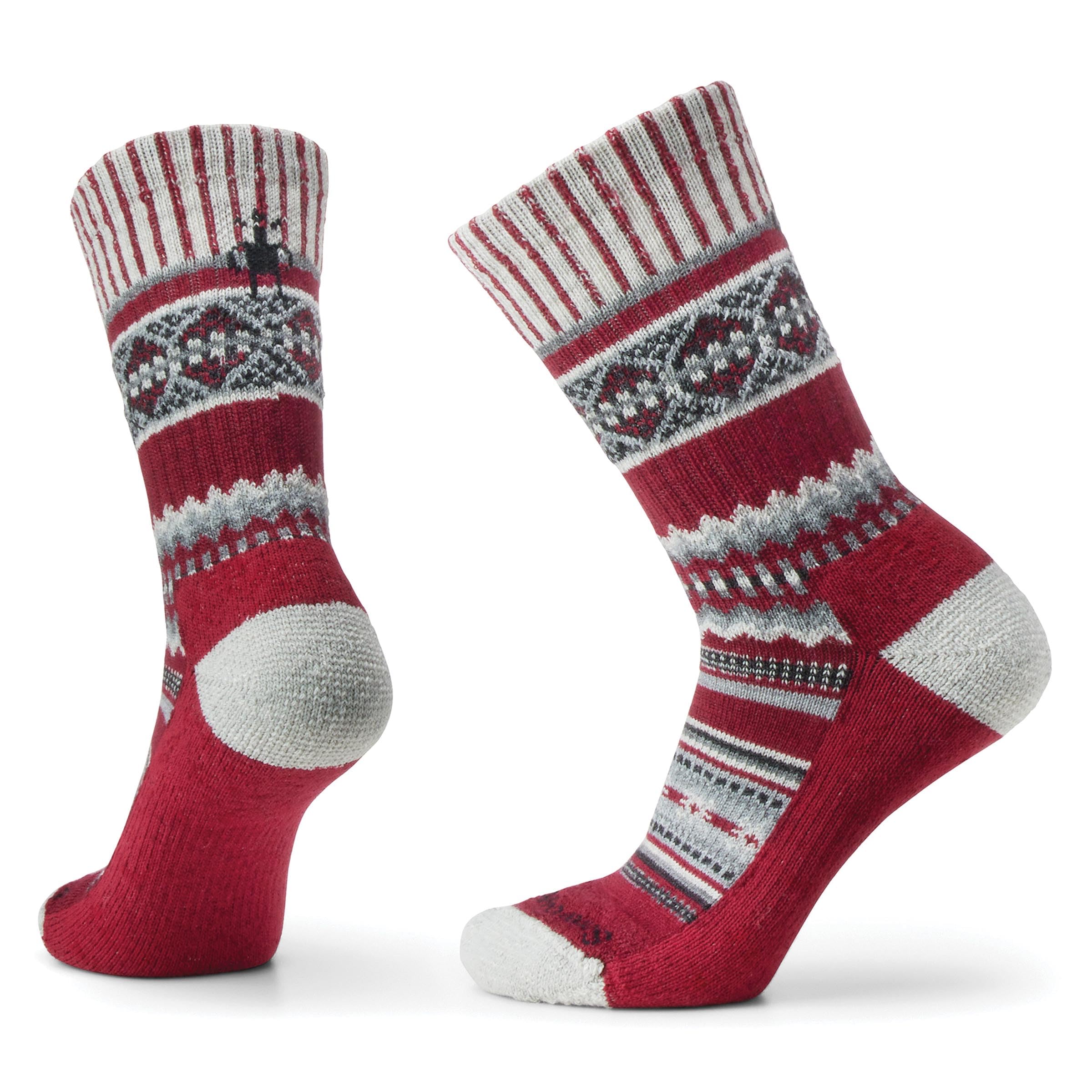 Smartwool Kobiety Everyday Cozy Snowed In Sweater Crew Soc Skarpety Tibetan Red M