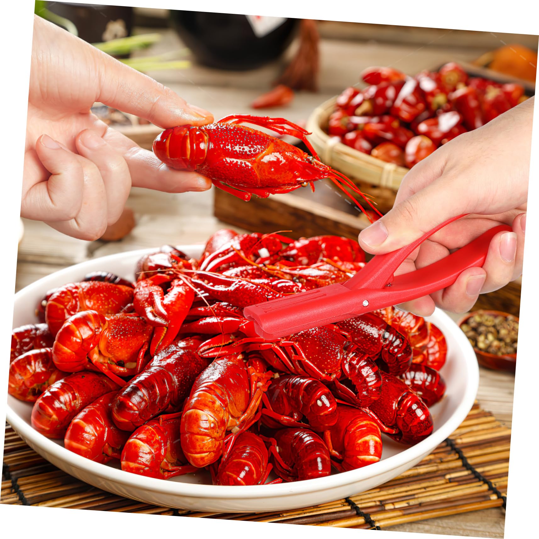 IMIKEYA 30 pezzi Strumento Di Shelling Per Gamberi e Gamberi Rimozione Del Frutti Di Pesce Resistente Per Cucine Sicuro ed Efficace Preparazione Di Pasti