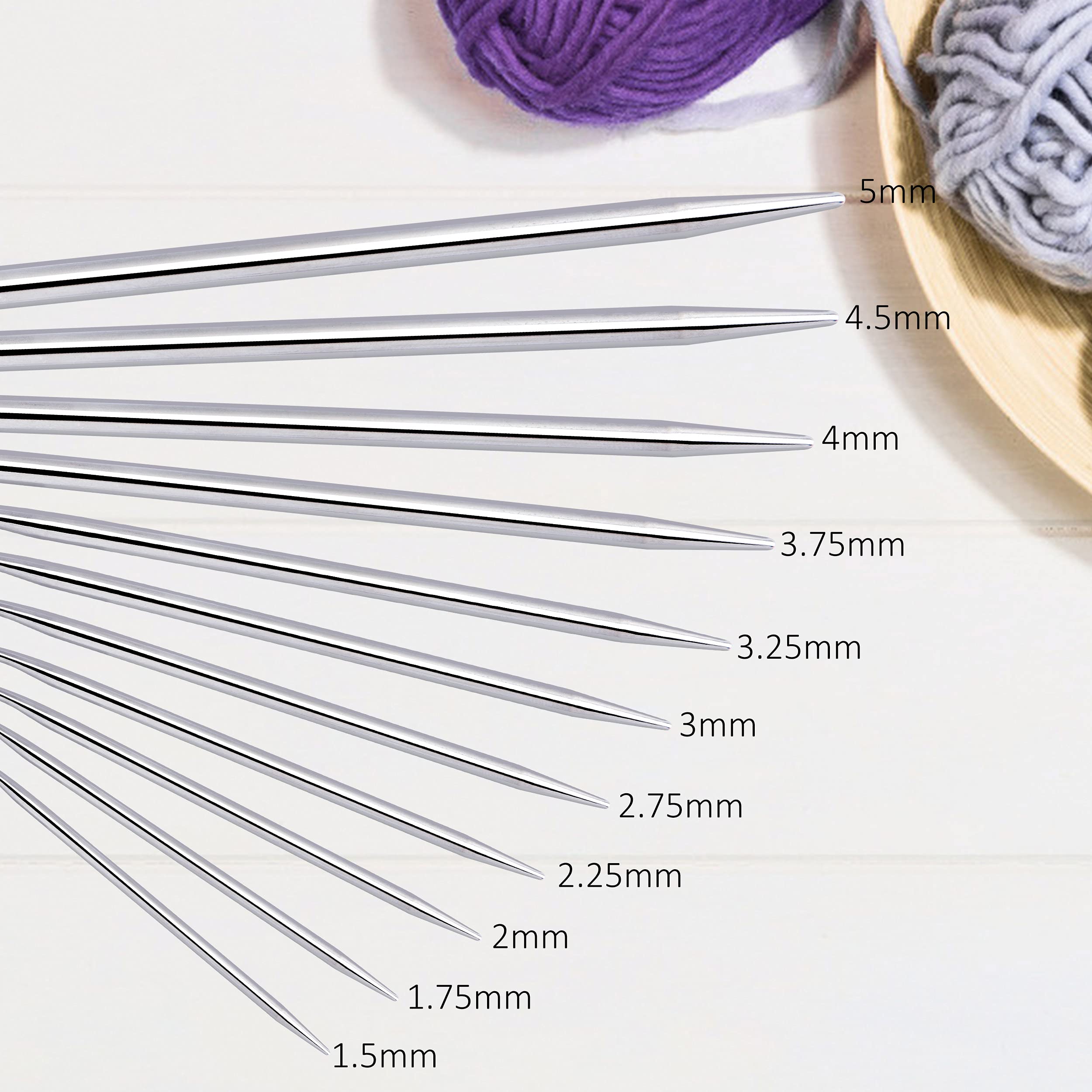 Uncinetto Ergonomico Set Ferri Da Maglia Circolari 11 Pezzi Con