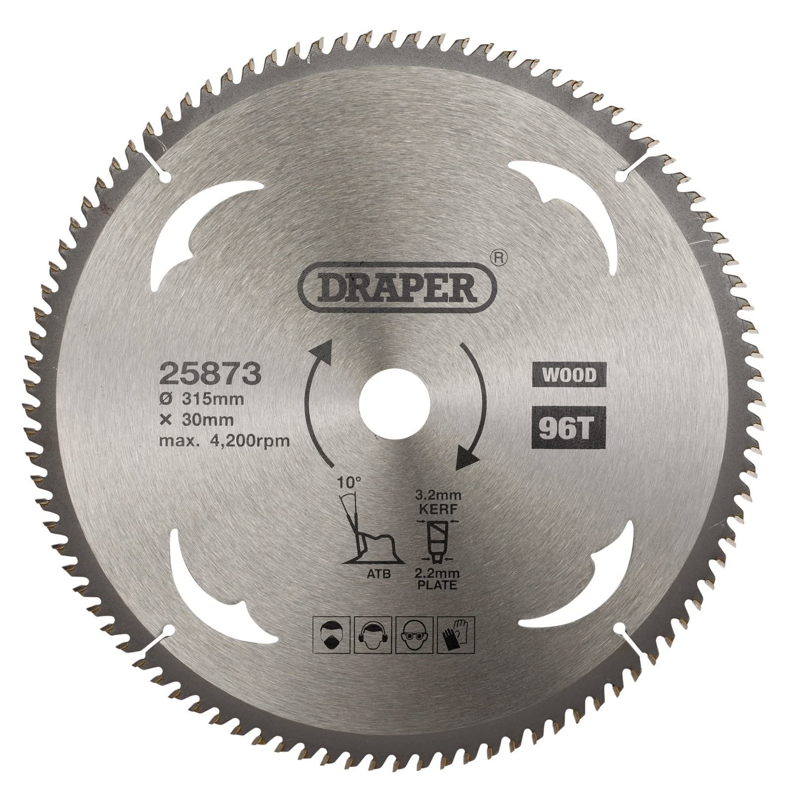 Tct Circular Saw Blade For Wood, 315 X 30Mm, 96T 5059482012716