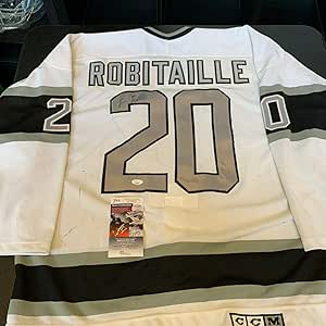 Luc Robitaille Signed Game Used 1980's Los Angeles Kings Jersey JSA Heavy Use - Game Used NHL Jerseys