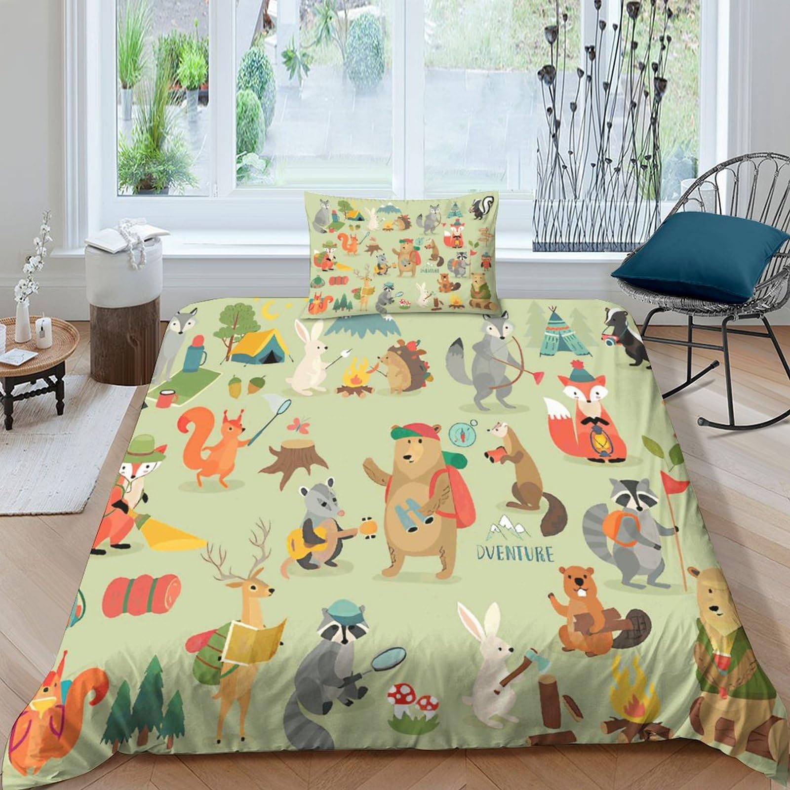 Housse de couette ours brun zippée pour en finir avec la couette qui glisse