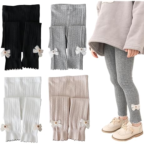 Super-Soft and Stretchy Girls Leggings (2-Pack)