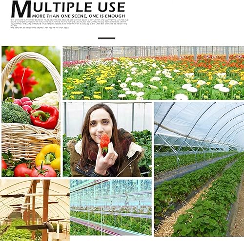 Miniatura 7 de BSOD Luces solares de cultivo para plantas al aire libre, lámpara de invernadero LED de espectro completo inalámbrica con temporizador, control