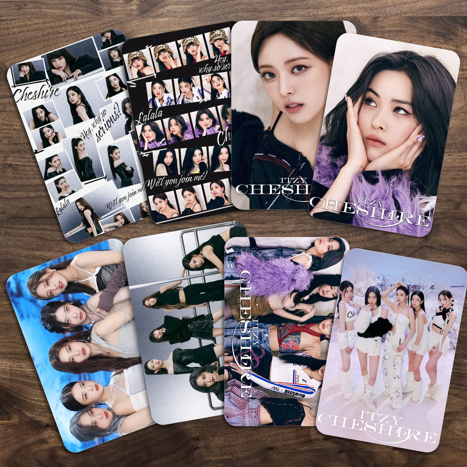 Itzy Cheshire Album Concept Photocards (Set of 12) + 4 Freebies