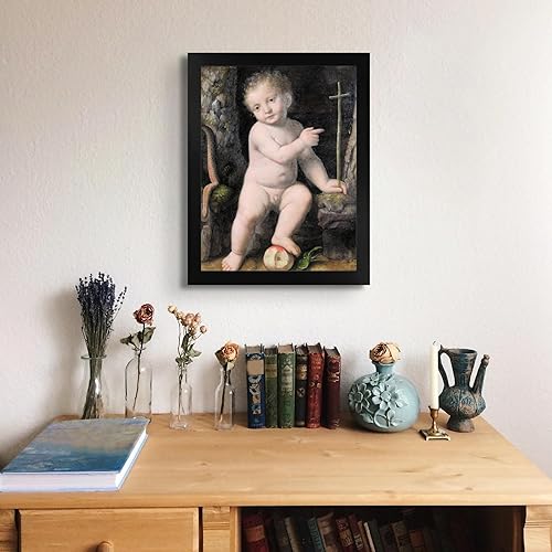 Miniatura 3 de Lost Cabin Chateau De Chantilly de Bernardino Impresión en marco plano negro Reproducción de pinturas de obras de arte finas Póster decorativo