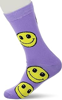 شراب طويل من القطن بتصميم وجه مبتسم للرجال من أندورا، (عبوة من قطعة واحدة)، 32W22M26407