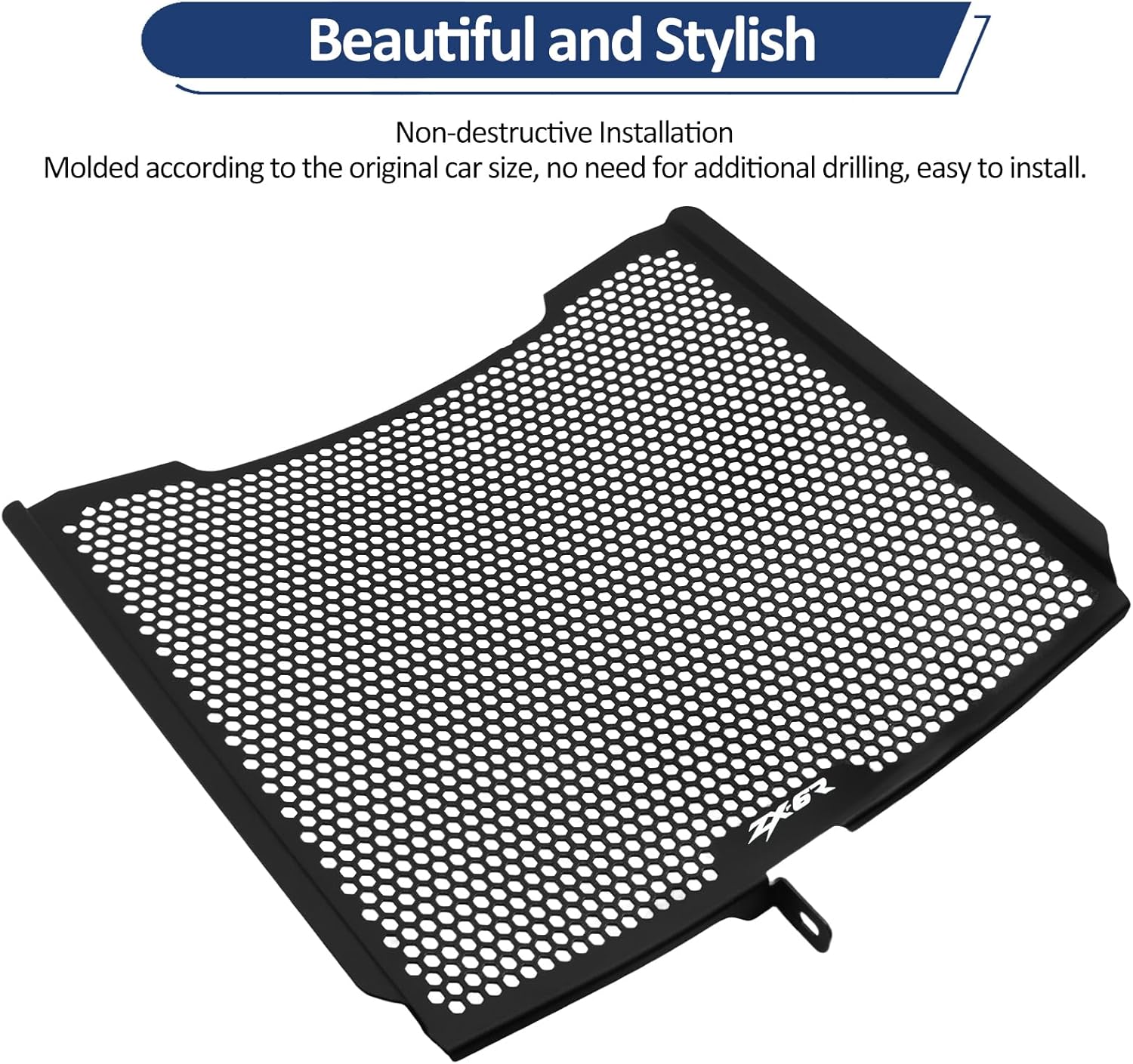 For Ninja ZX-6R 2009-2025 2026 Radiator Cover Grille Guard Protection Compatible with Kawasaki ZX-6R 40th Anniversary Edition 2024-2025 ZX6R Performance 2019-2021 ZX636 2013-2024