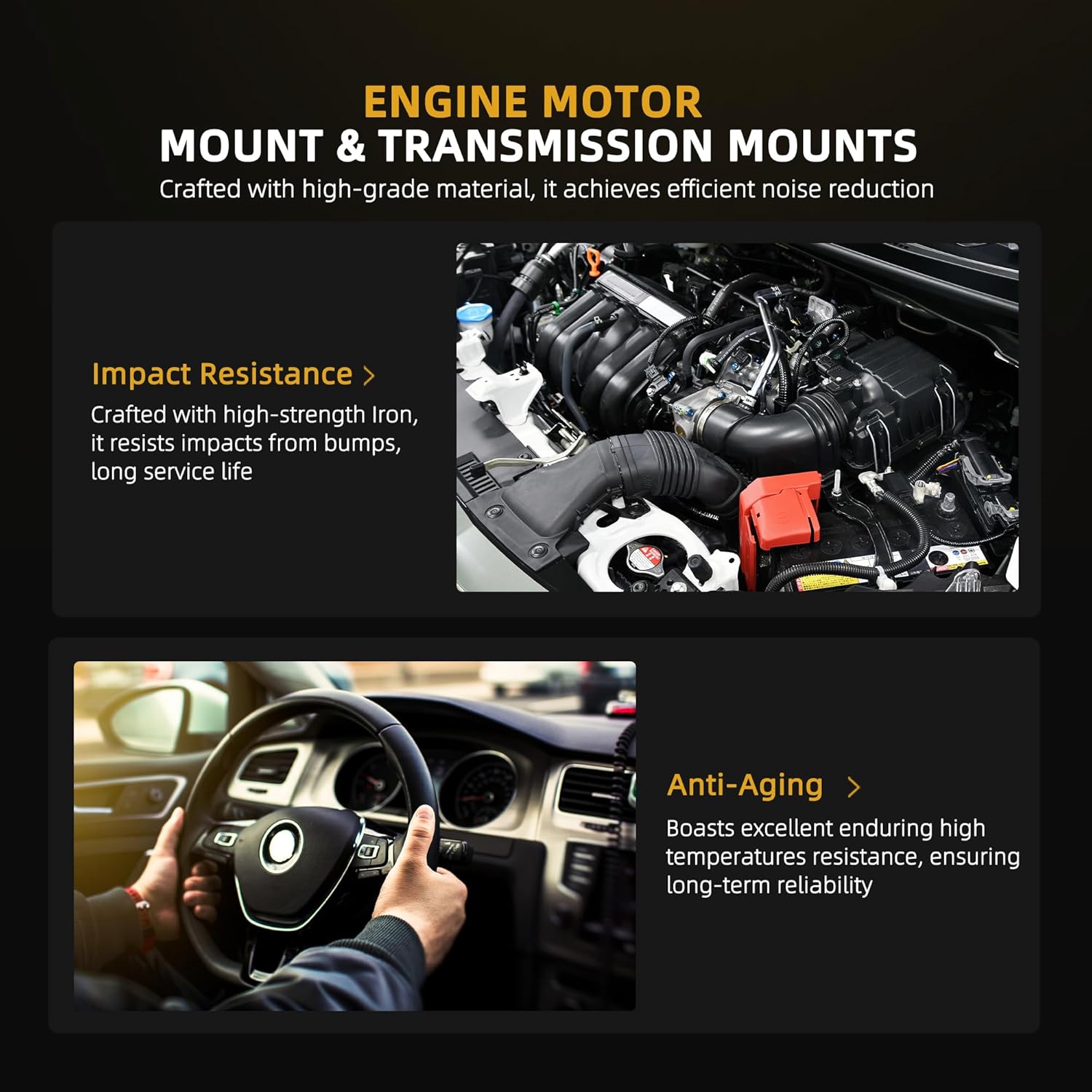 3pcs Engine Motor Mount and Transmission Mount Compatible with Lexus ES350 2007-2012 V6 3.5L OE A4288,A62060 Front Right Motor Mount Transmission Mount Rear Torque Strut Mount