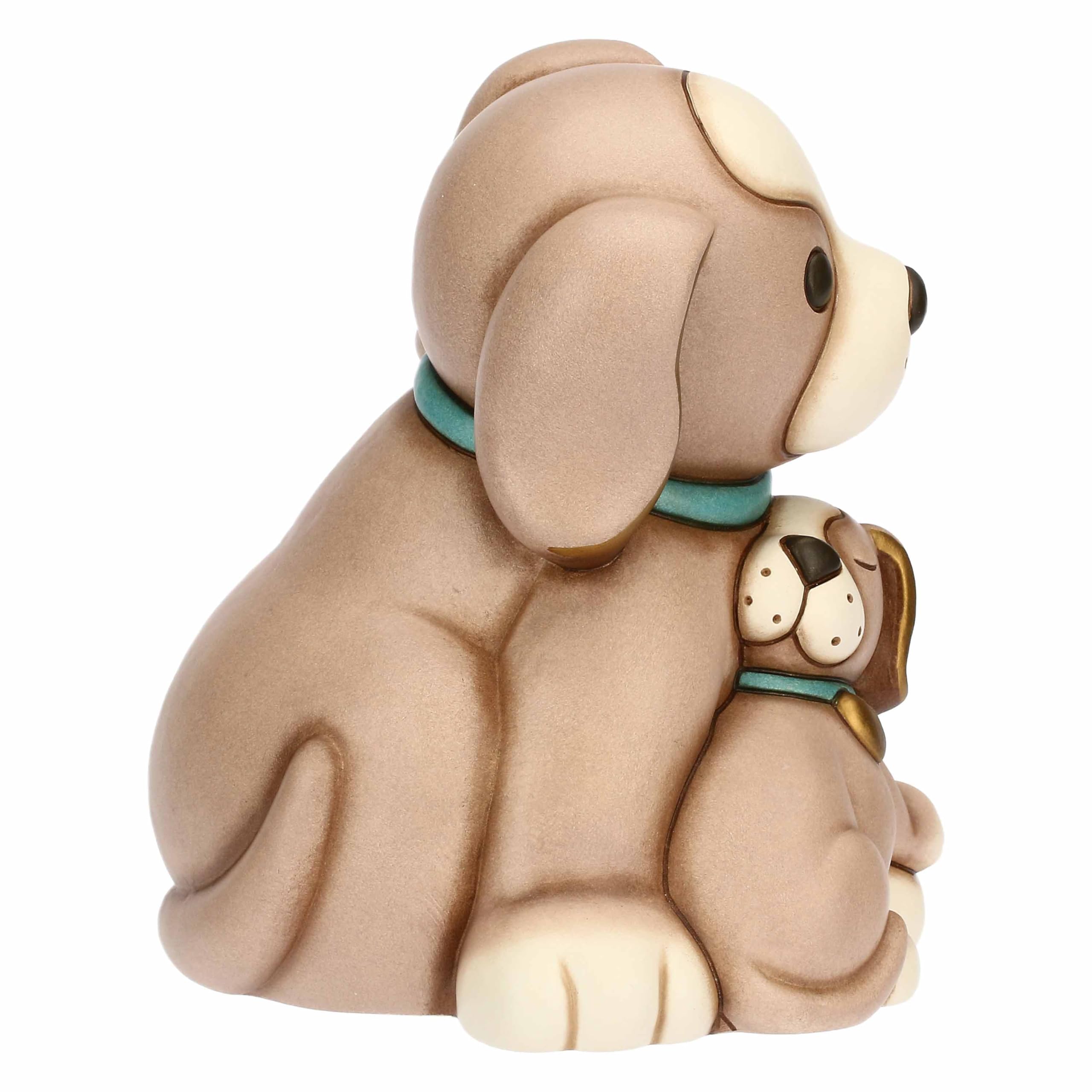 THUN Paar Hunde Todo Papa und Welpe, Keramik, Kollektion Andere Neuheiten 2025, 17,5 x 16,7 x 20,1 cm