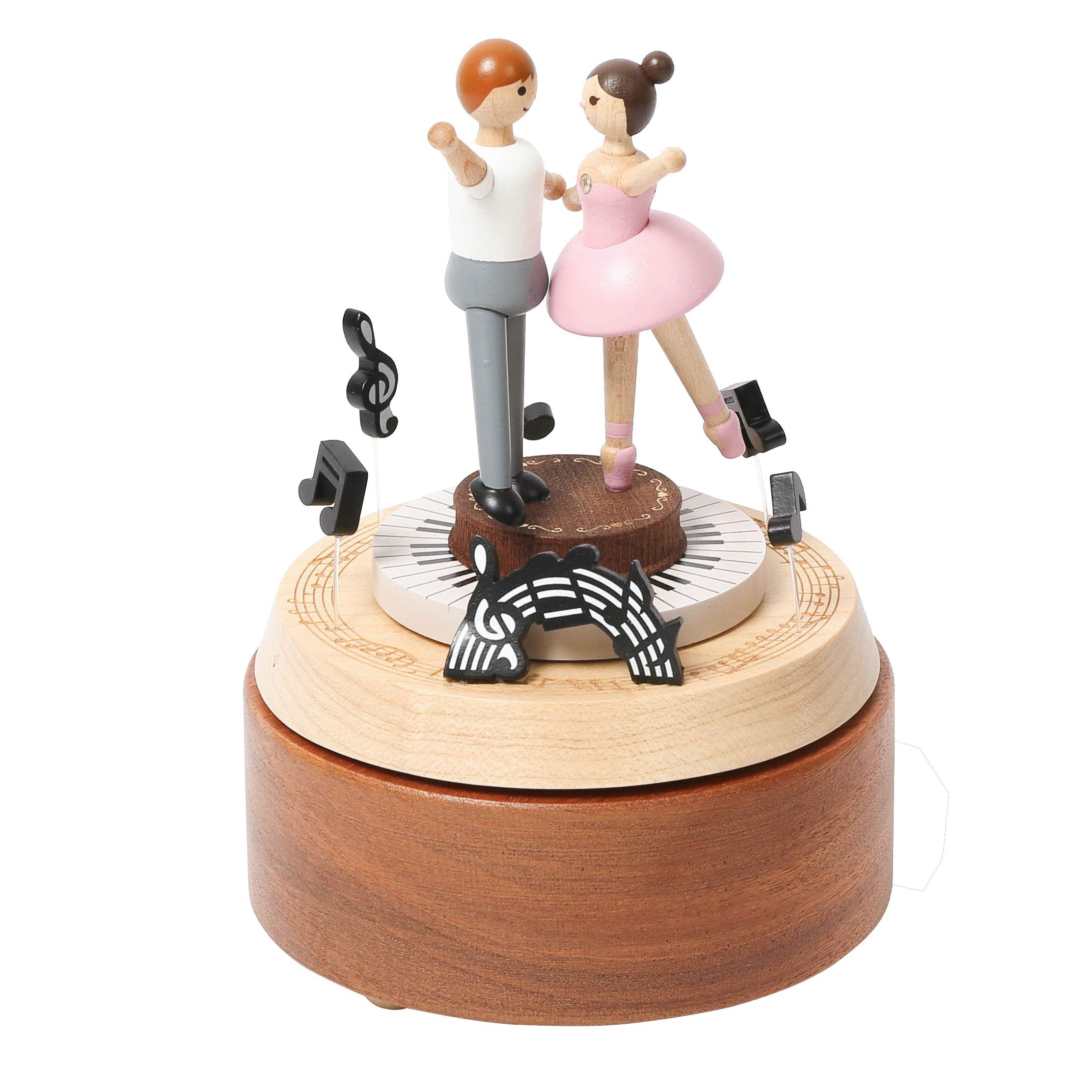 Amazon.com: WOODERFUL LIFE Wooden Music Box Couple Ballet