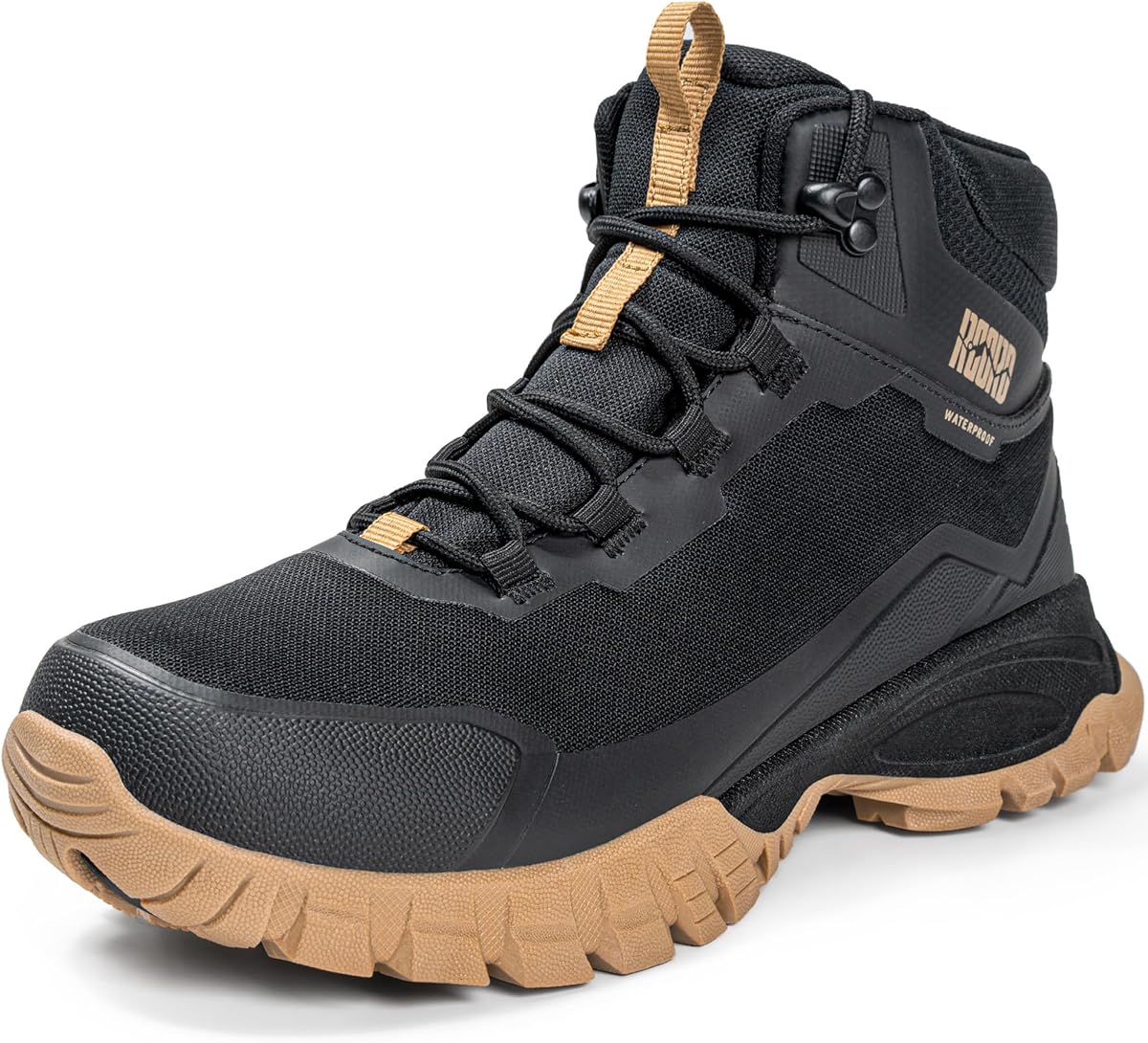 R CORD Womens Hiking Boots Waterproof Breathable, Cushioned Ankle Support, Traction Grip, Durable for Light Hiking, Trails, Camping and Daily Walks