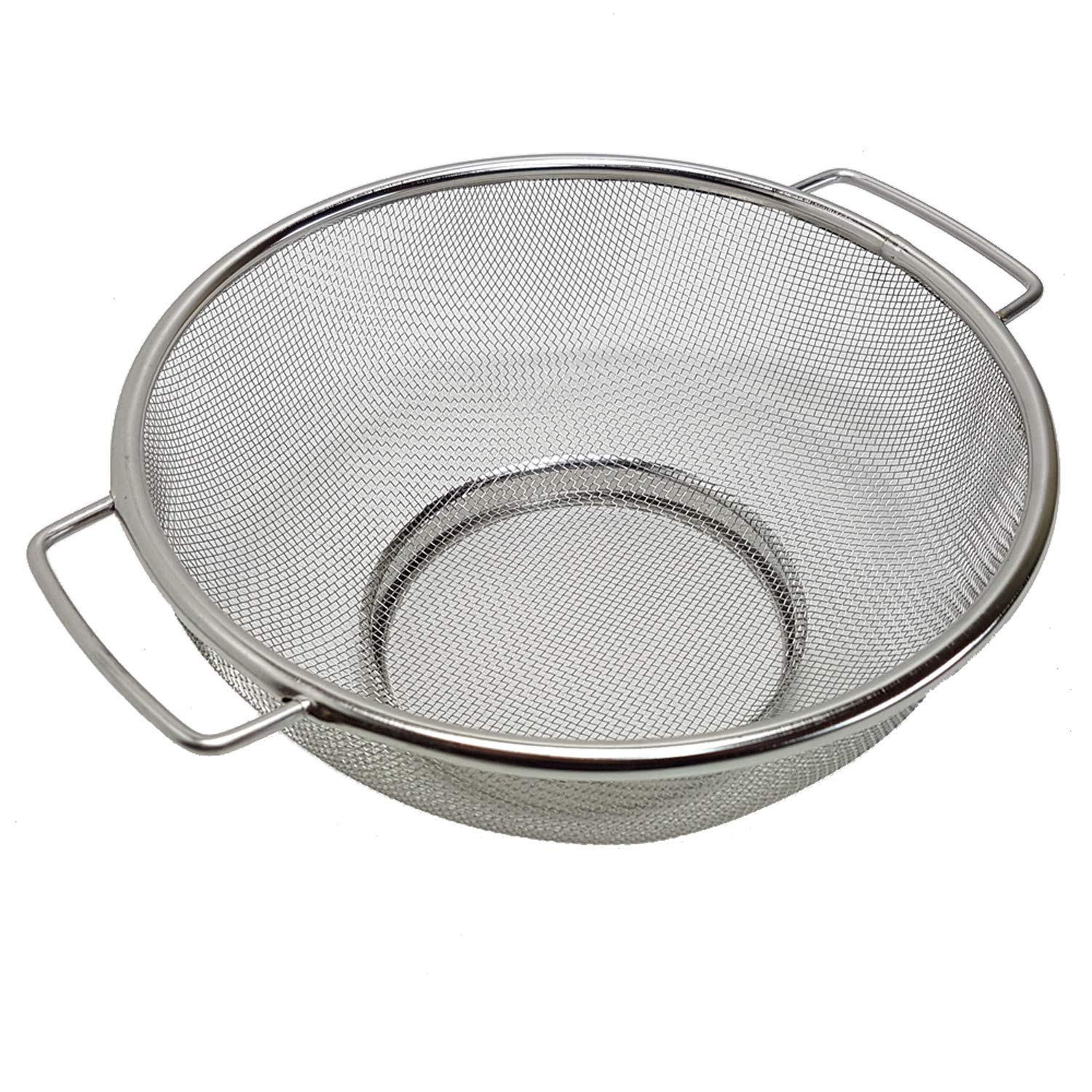 Edelstahl Sieb 19x9,8cm - Kleines Küchensieb Zum Filtern & Abgießen
