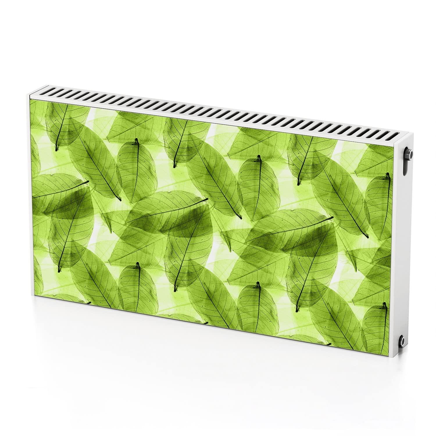 Cache radiateur magnétique pour masquer les imperfections de chauffage feuilles vertes