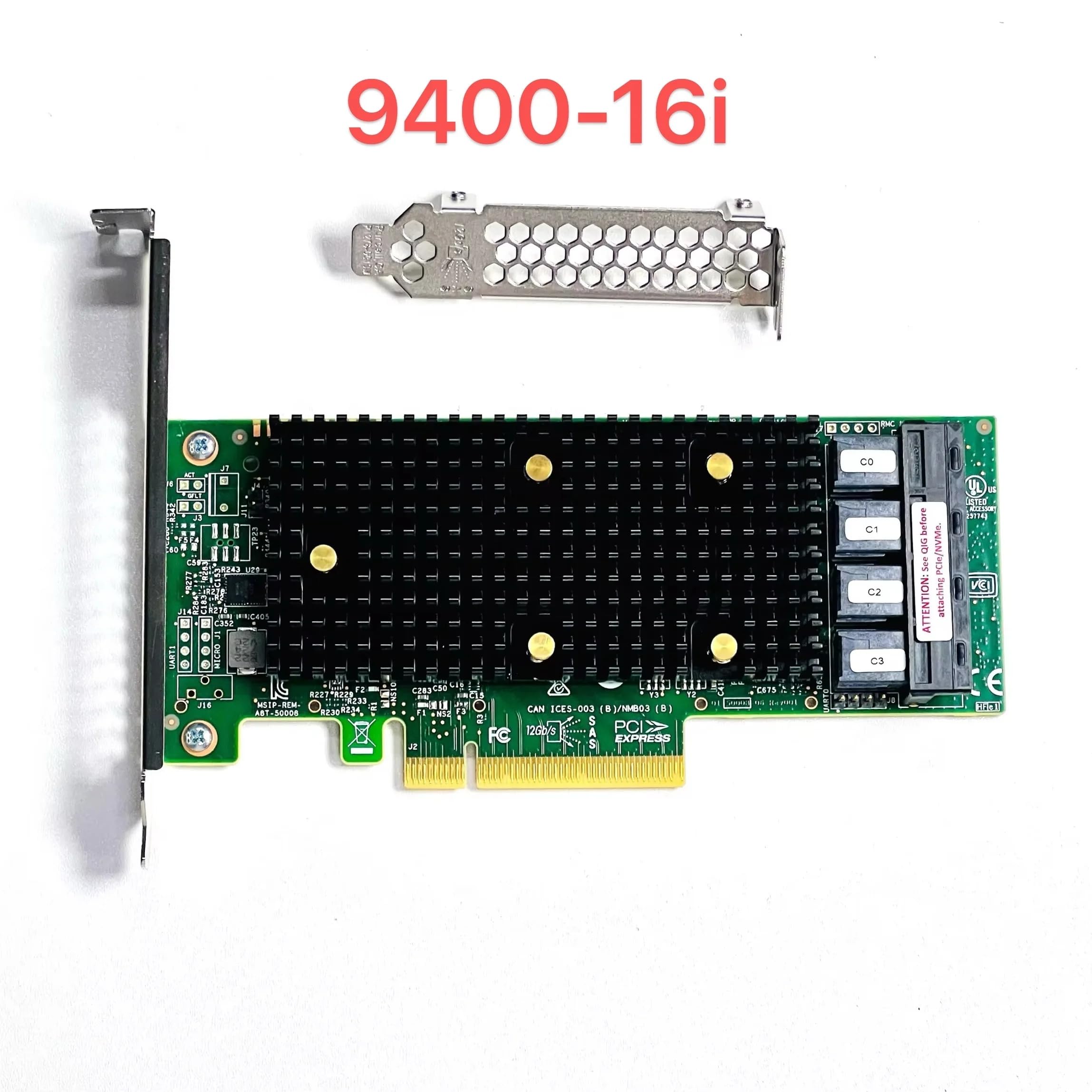 9400-16i SATA/SAS HBA Controller 12 Gbps PCIe 16 Port Support NVME HDD
