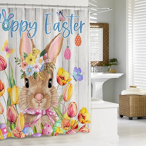 Miniatura 6 de Cortina de ducha de muñeco de nieve, cortina de ducha de Navidad para baño, árbol de Navidad, copo de nieve, invierno, Let it Snow Holidays, cortina