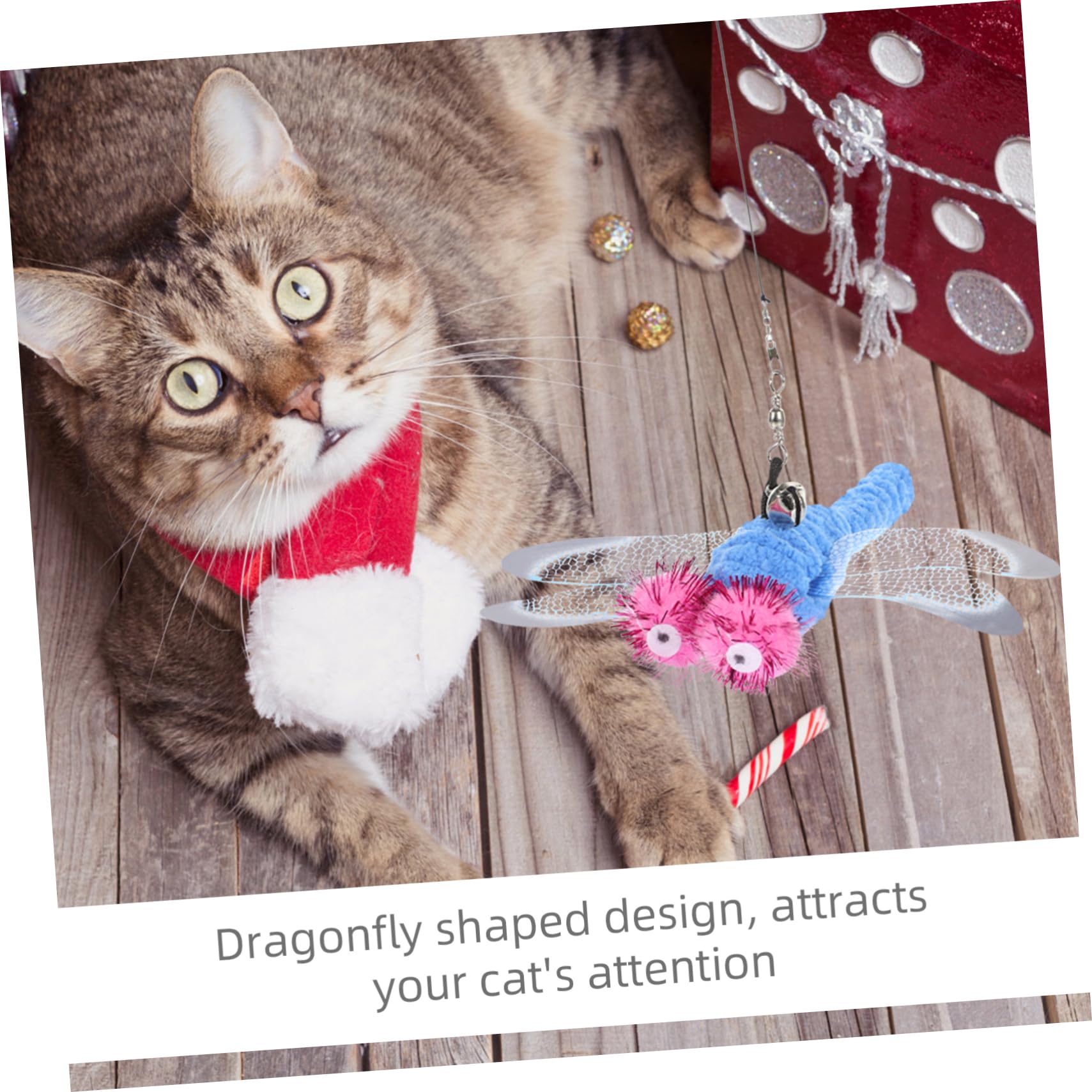 minkissy 15 pezzi Cat Teaser Bacchetta giocattolo coniglio giocattoli sfusi gatto verme giocattolo Cat Toys libellula gatto sostituzione gatto bacchetta allegati coniglietto giocattoli per conigli