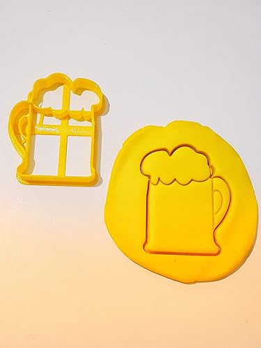 Cortadores de galletas T3D, cortador de galletas de cerveza, perfecto para fondant, fiestas de bar y regalos para amantes de la cerveza
