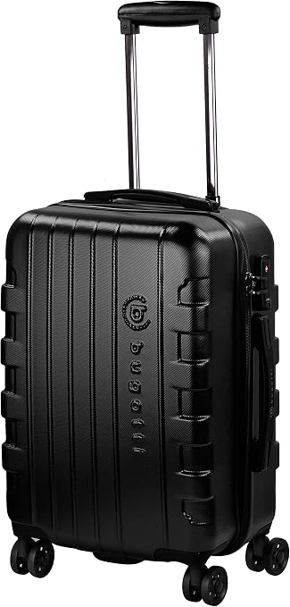 Valigia trolley rigida 4 ruote Tranzshell misura piccola cm 54x39x20  poliestere Nero_Cod. 689530_Eastpak