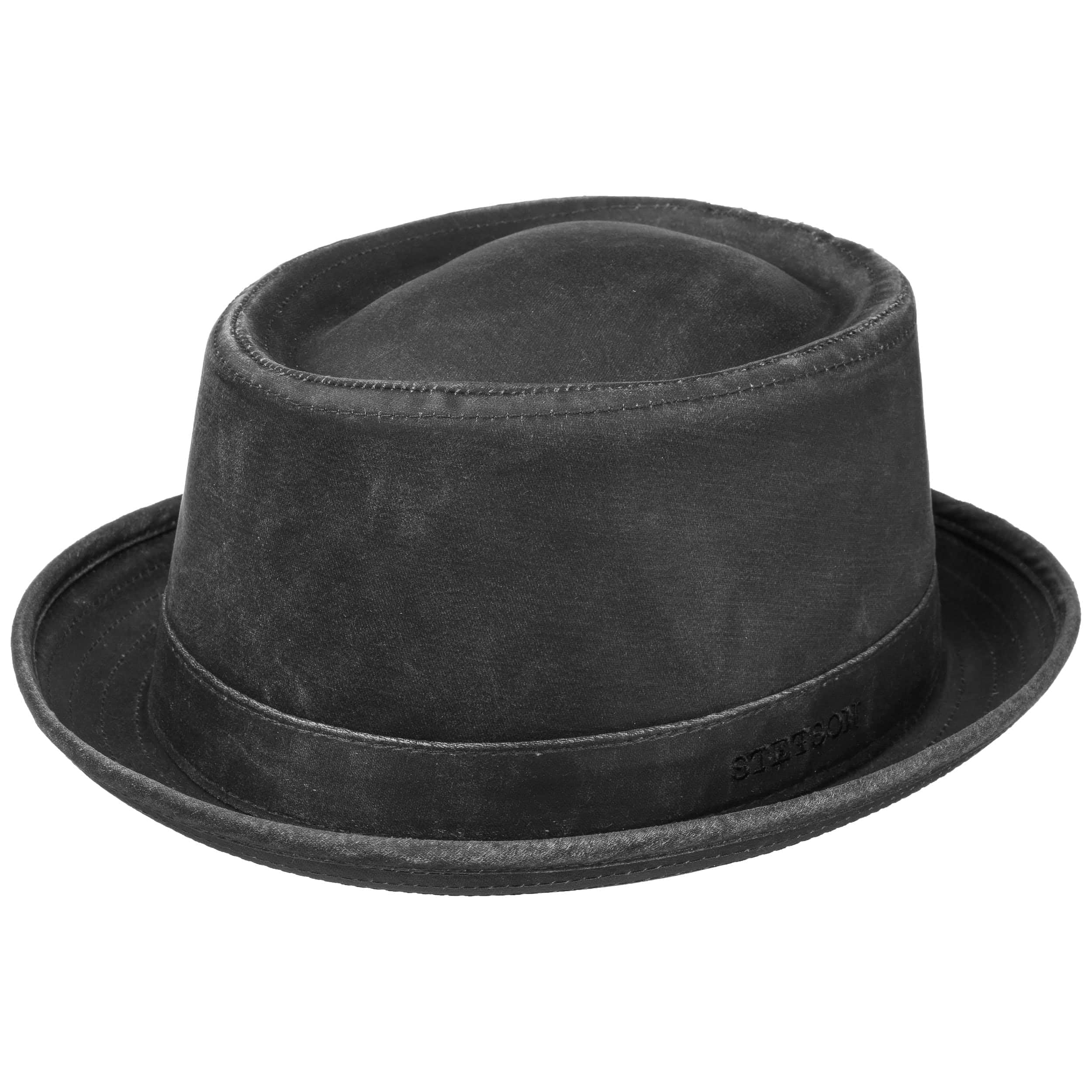 Stetson Women s/Men s Odenton Pork Pie hat Cotton Pork Pie hat - Water-Repellent Fedora with Sun Protection - Men s Summer/Winter hat - Musician s hat Black