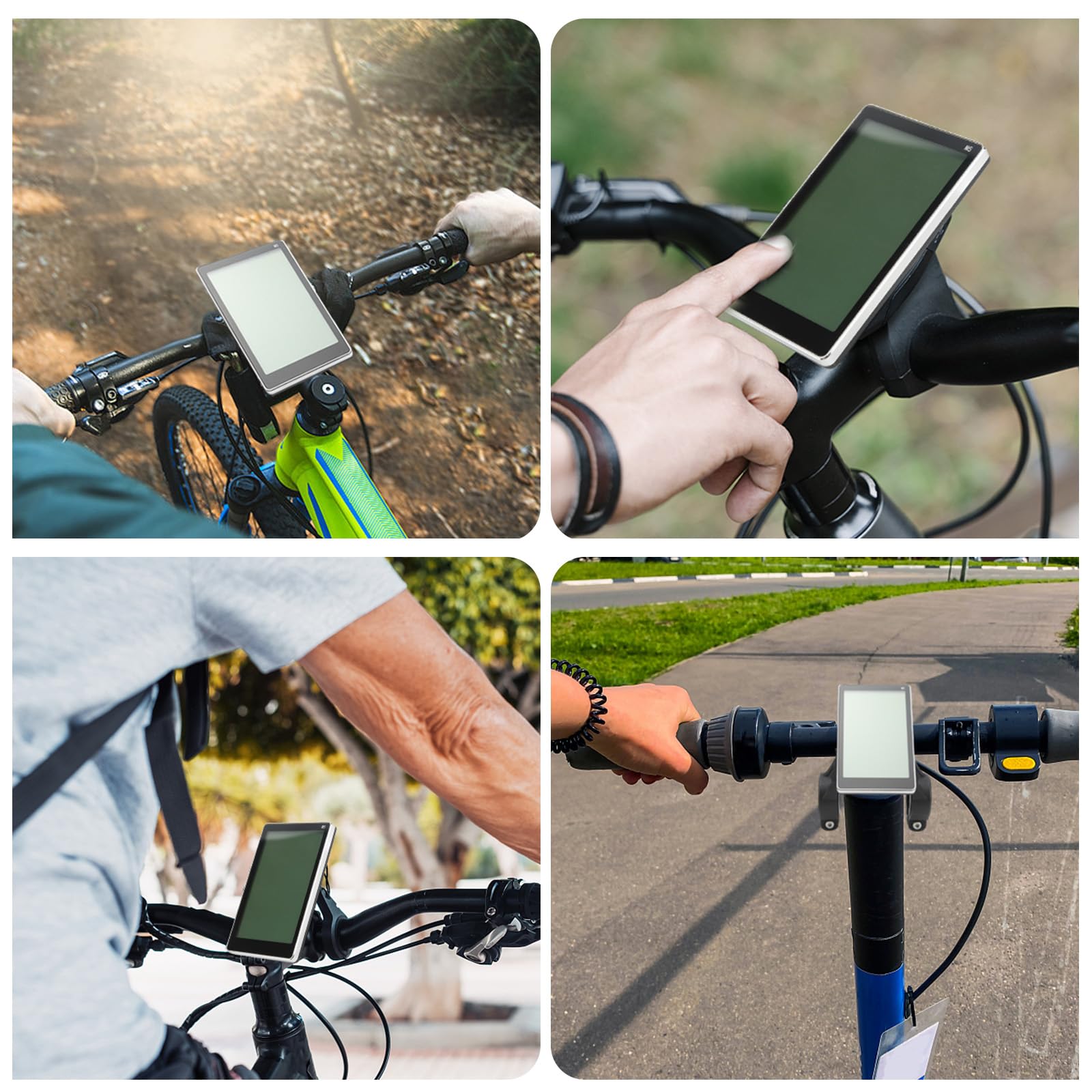 Pantalla LCD de Bicicleta Eléctrica M5 24V 36V 48V 60V Panel de Medidor de Scooter de Bicicleta Eléctrica Universal con Conector A Prueba de Agua
