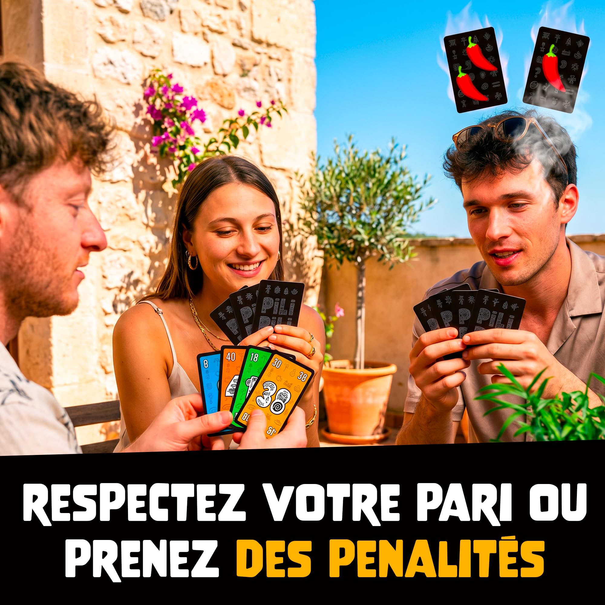 ATM Gaming PILI PILI - Jeu de société - Vainqueur Grand Prix du Jouet 2025 - Jeu de Cartes Tactique et d’Ambiance - 2 à 8 Joueurs - 20 Min - Idée Cadeau Original - Format Voyage