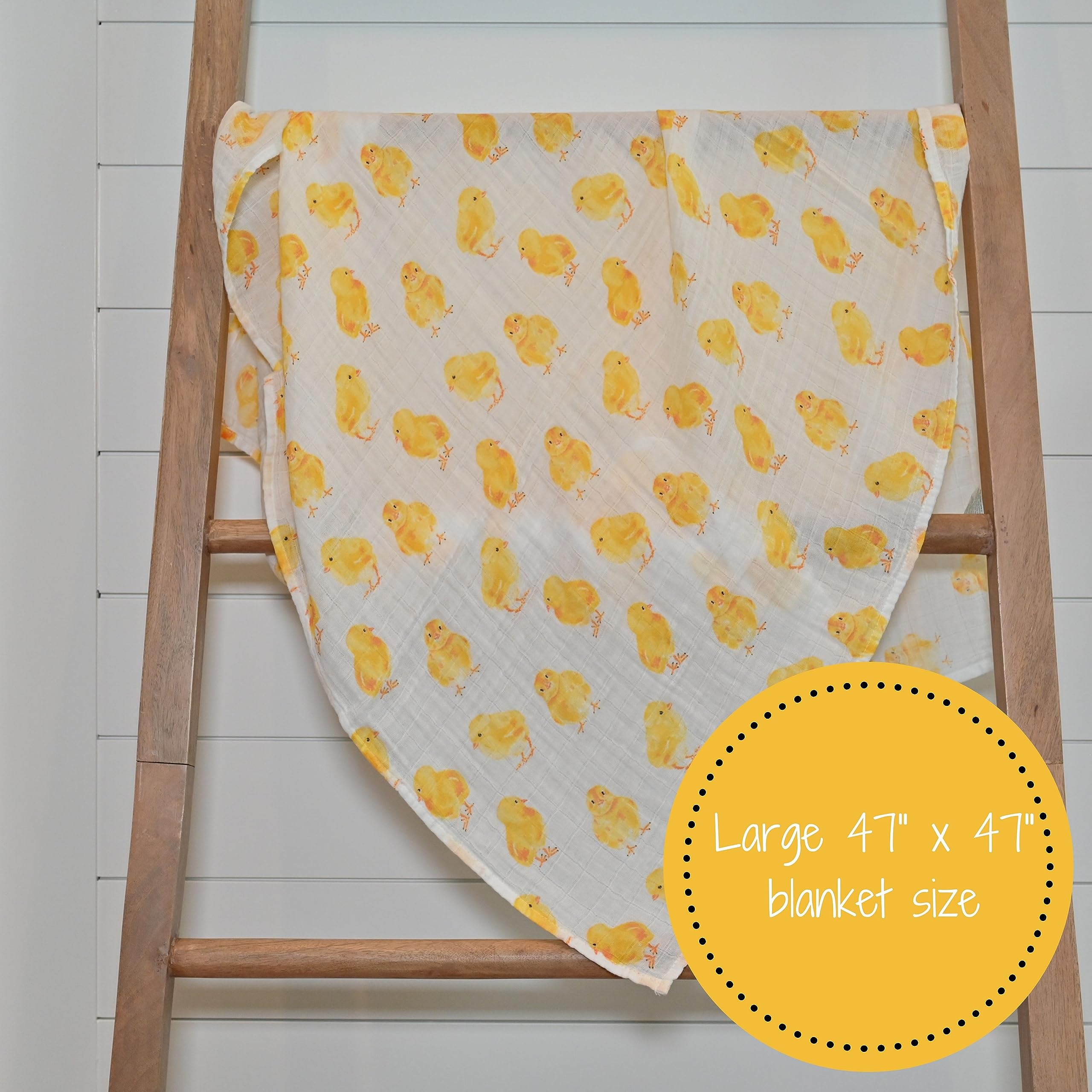 LollyBanks Muślinowy koc do przewijania | 100% bawełna | koc dla noworodka i niemowląt | duży 120 x 119 cm dla dziewcząt | lekki i oddychający |