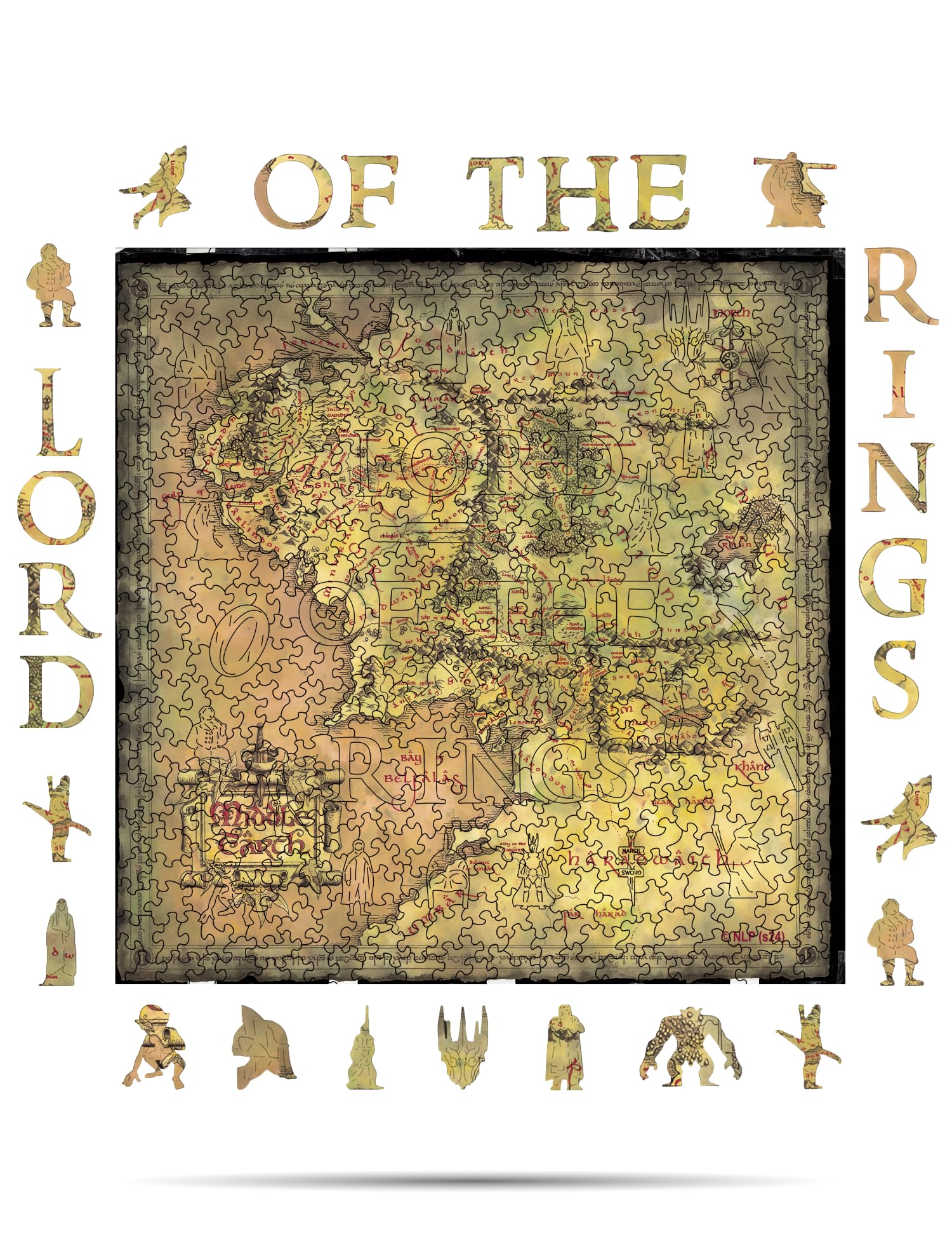 Amazon.com: Crafthub Lord of The Rings Wooden Puzzles for Adults