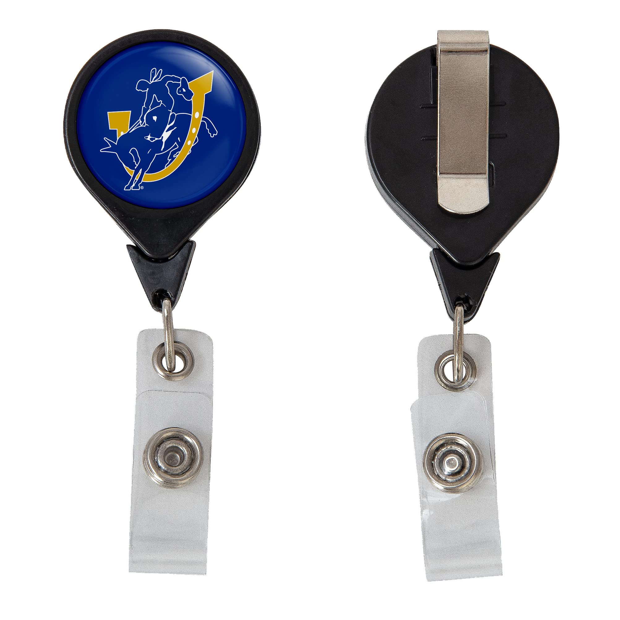 Desert Cactus Southern Arkansas University Retractable Badge Holder SAU Muleriders ID Reel with Ticket Clip for Lanyard, Work, School & Office Access
