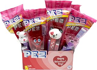 Valentine’s Day Candy Dispensers Individually Wrapped Candy, Heart Party Favors, Classroom Gifts 12 Pack