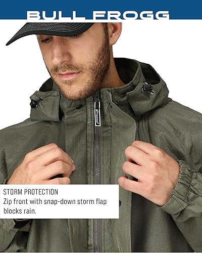 Miniatura 6 de Frogg Toggs Chaqueta impermeable Bull Frogg, color piedra, talla S