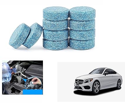 Asryd Car Wiper Detergent Effervescent Tablets Auto Windshield Cleaner Glass Tablets| Better Visibility | Safer Driving | Made in India | for Mercedes-Benz C-Coupe (10 Tablets)