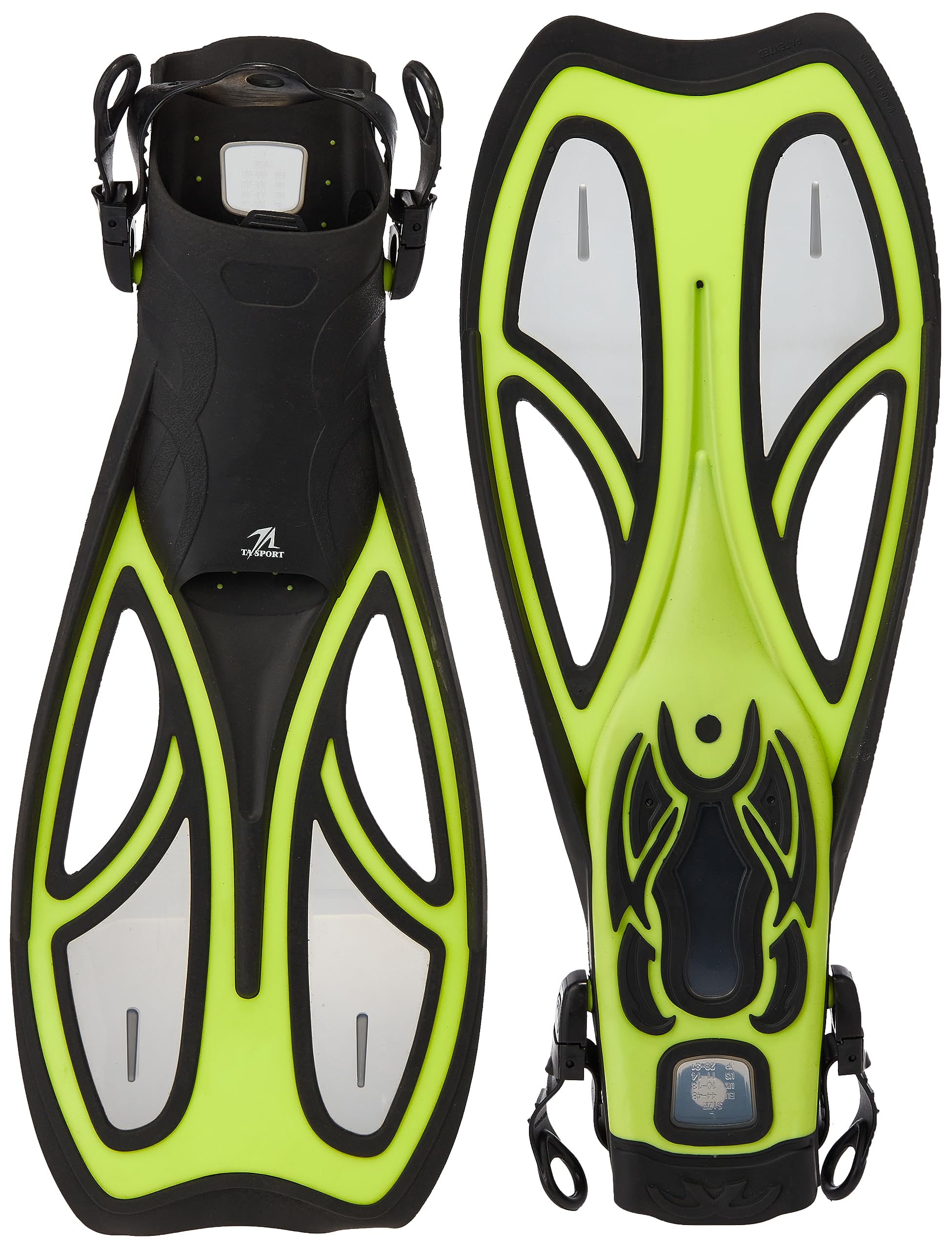 Leader Sport TA F551 Swim Fins, Large