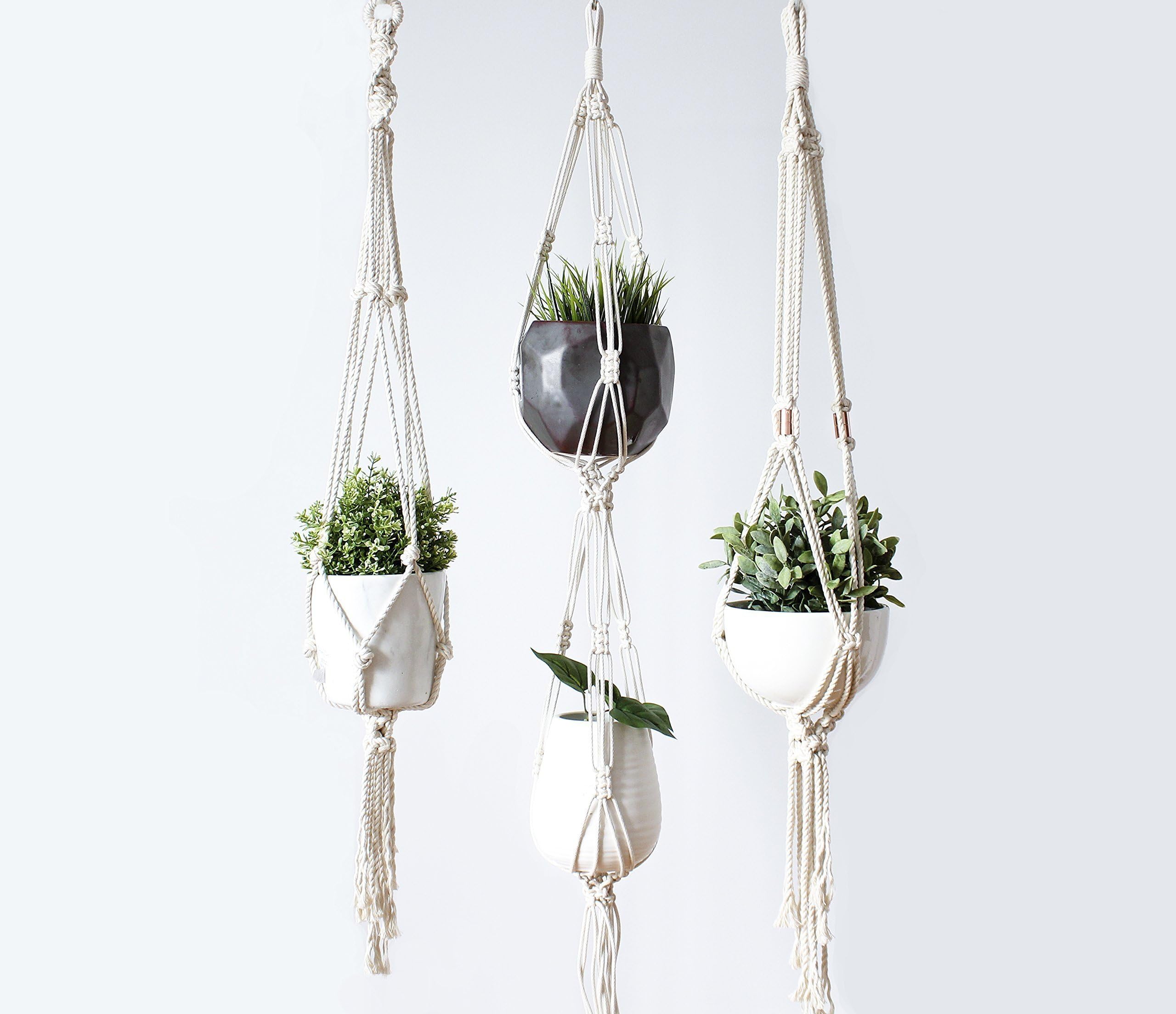 Macrame Plant Hanger, Hanging Planter, 100% Cotton