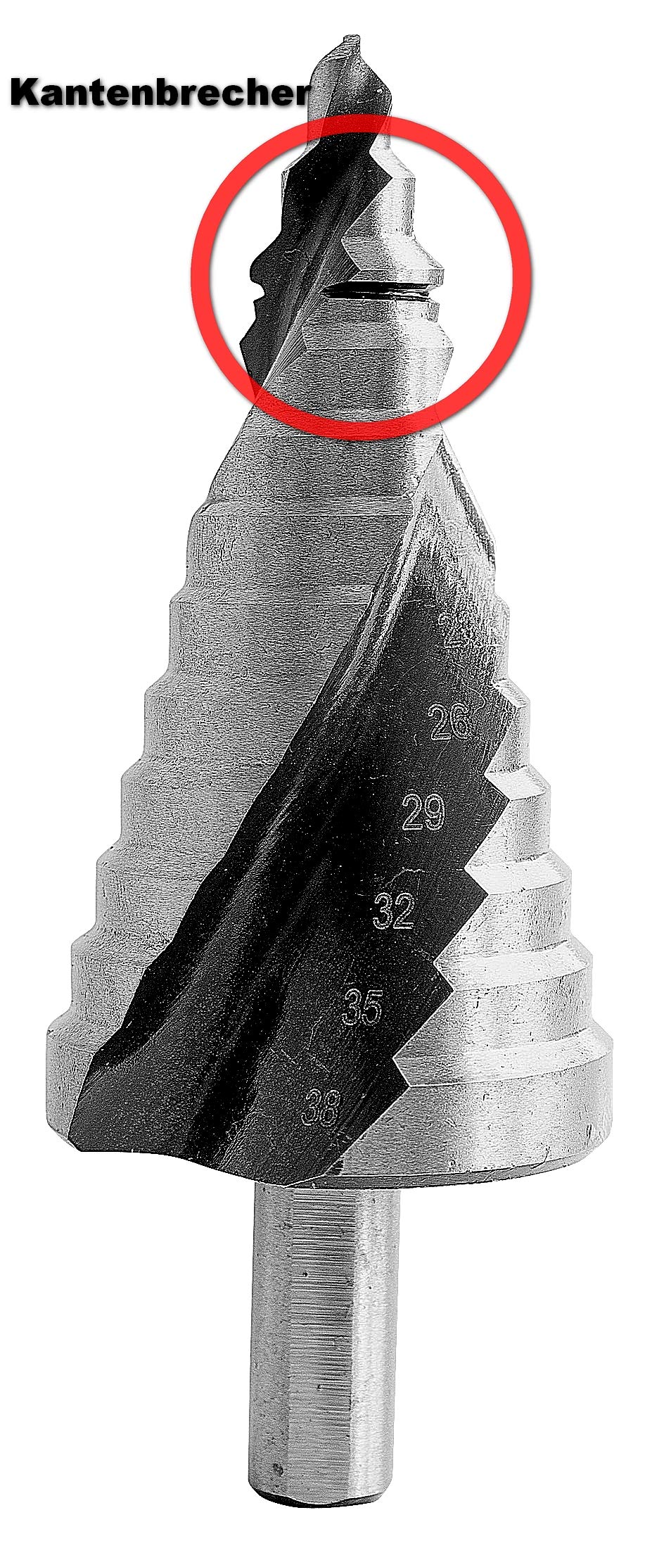Proteco HSS Titan TIN Stufenbohrer Set – 10-45 Mm In 8 Stufen, Für Edelstahl & Metall, Mit Dreiflächenschaft