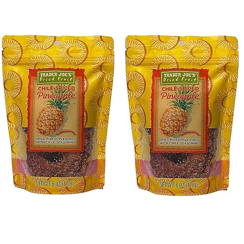 Miniatura 3 de Trader Joe's Chile - Anillos de piña con especias de frutas secas, dulces y picantes (paquete de 3)