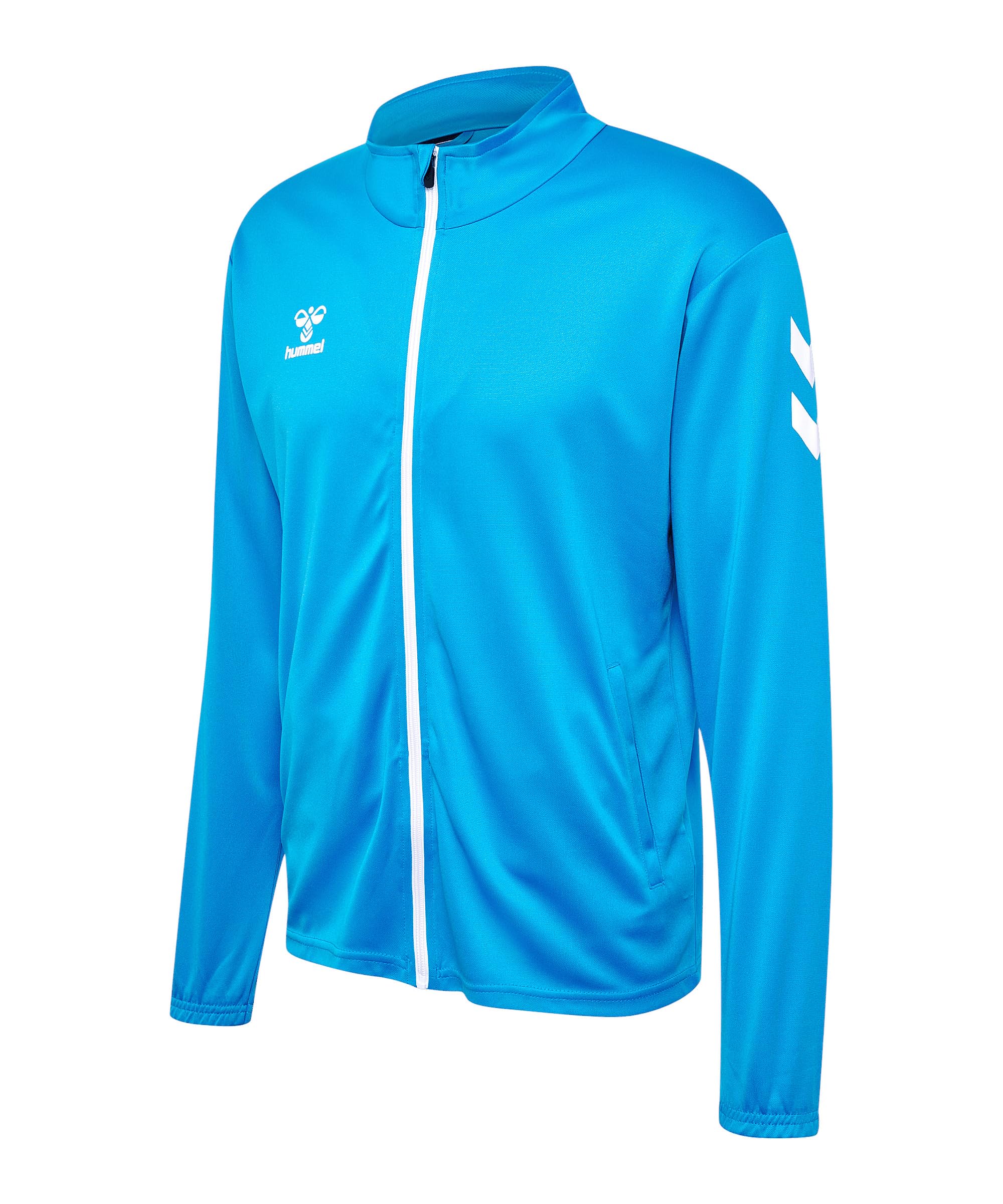 hummel Męski dres treningowy hmlLOGO Suit dwuczęściowy dres sportowy, kolory: granatowo-jasnoniebieski, rozmiar spodni: L, ciemnoniebieski-jasnoniebieski, L