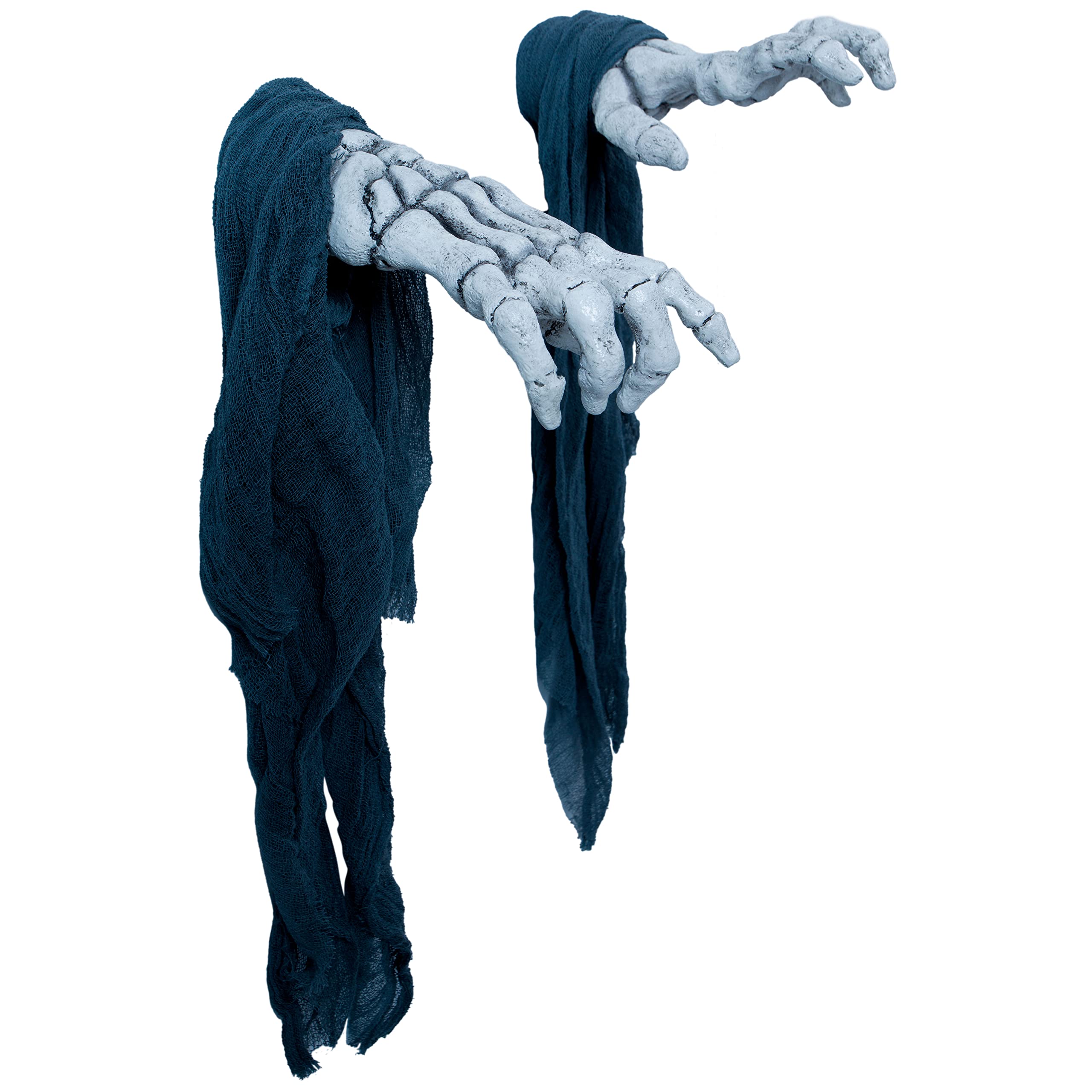 Ghoulish Productions - Pojawiające się ręce szkieletu, Linia Wall Hands, Ręcznie malowany kostium lateksowy, Halloween, Parada karnawałowa, impreza kostiumowa, jeden rozmiar dla dorosłych