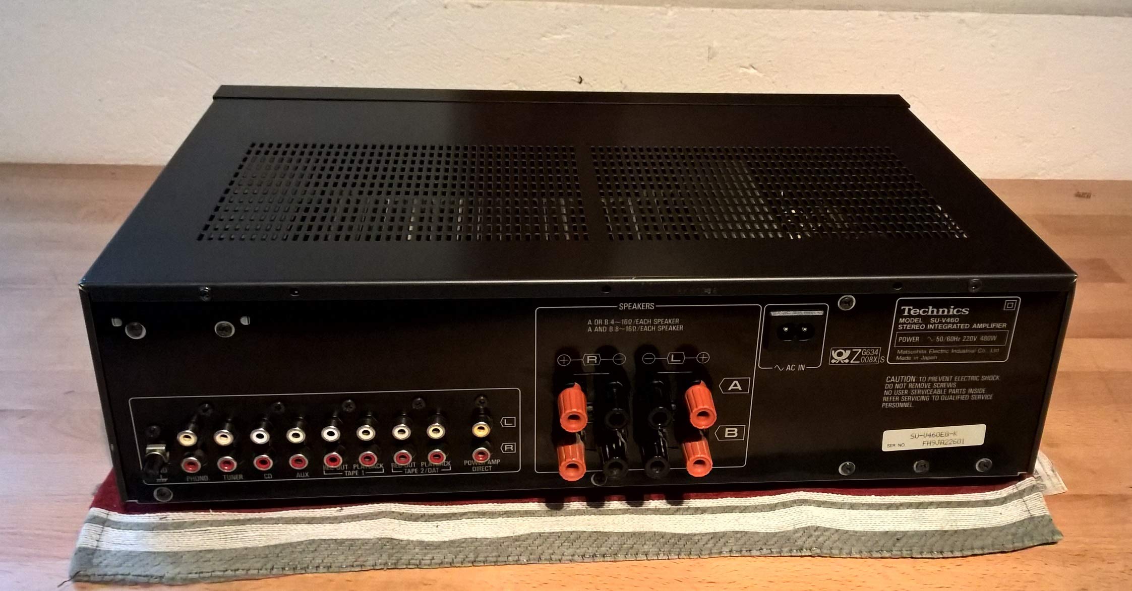 Technics SU-V460 Poweramp - Amplificador estéreo de alta fidelidad