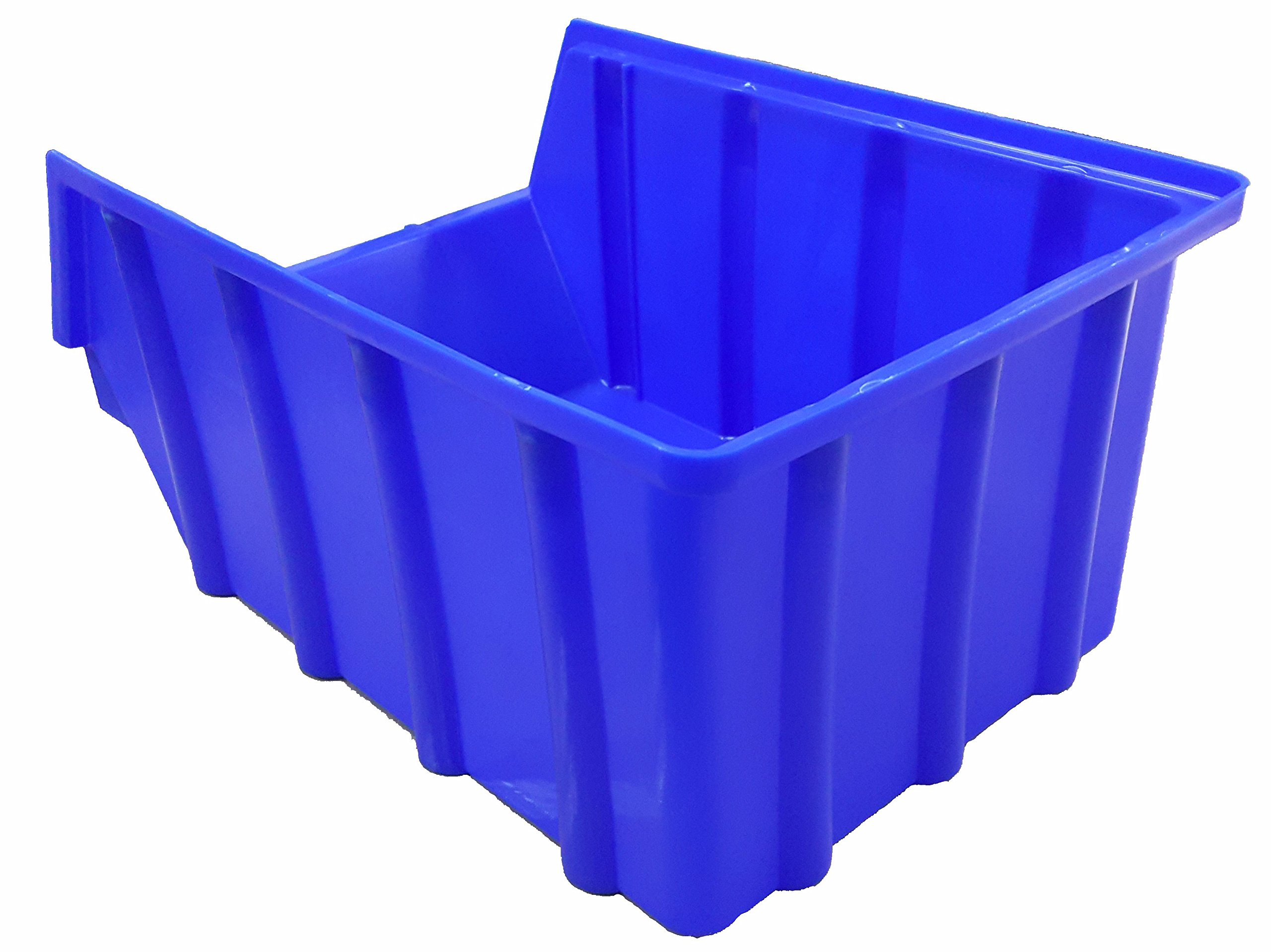 Lot de 15 boîtes empilable Bleu Taille 4 (222 x 340 x 157 mm) plastique PP de rangement empilable kästen sans crochet